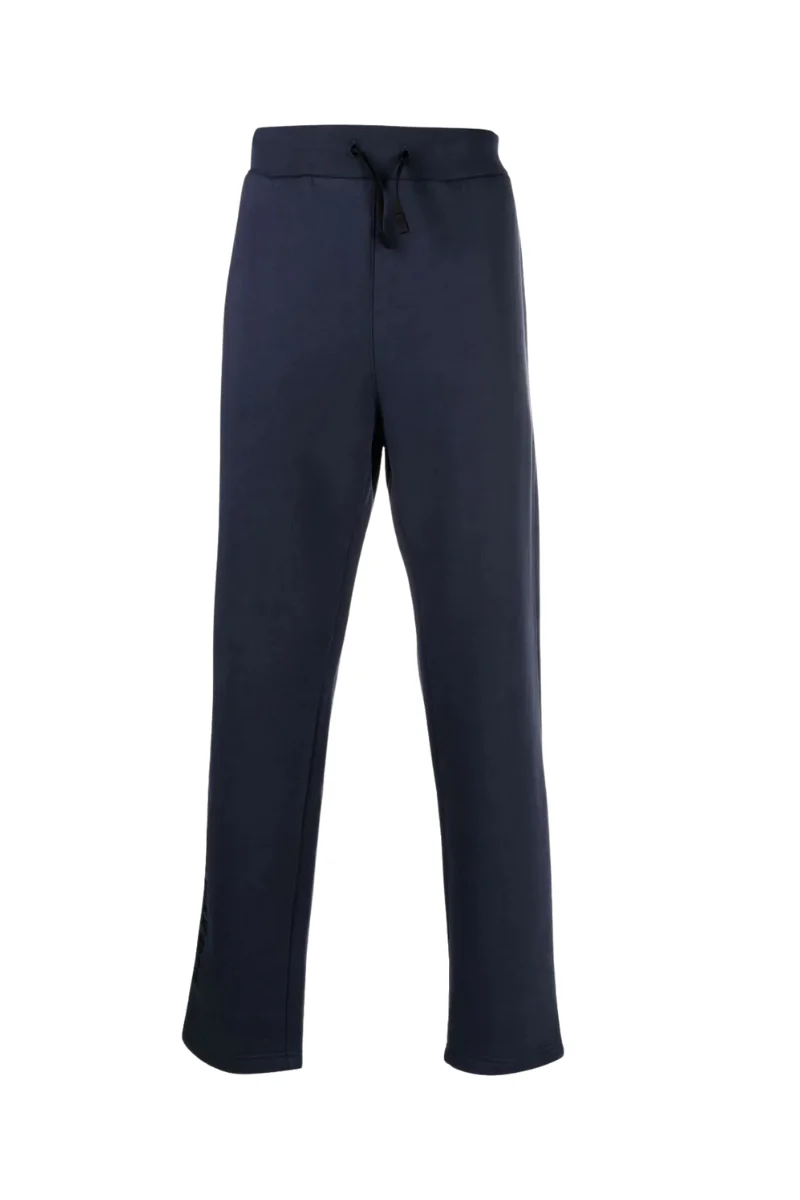 1017 Alyx 9sm Drawstring Waist Cotton Blend Track Trousers in Navy Blue