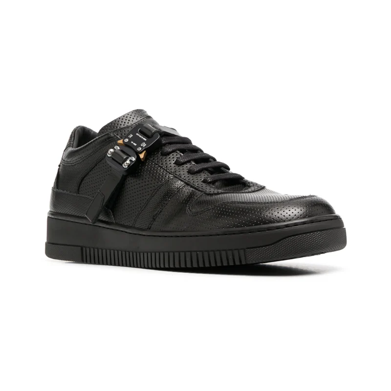Unisex | 1017 ALYX 9SM Rollercoaster Buckle Leather Sneaker Black - Image 2