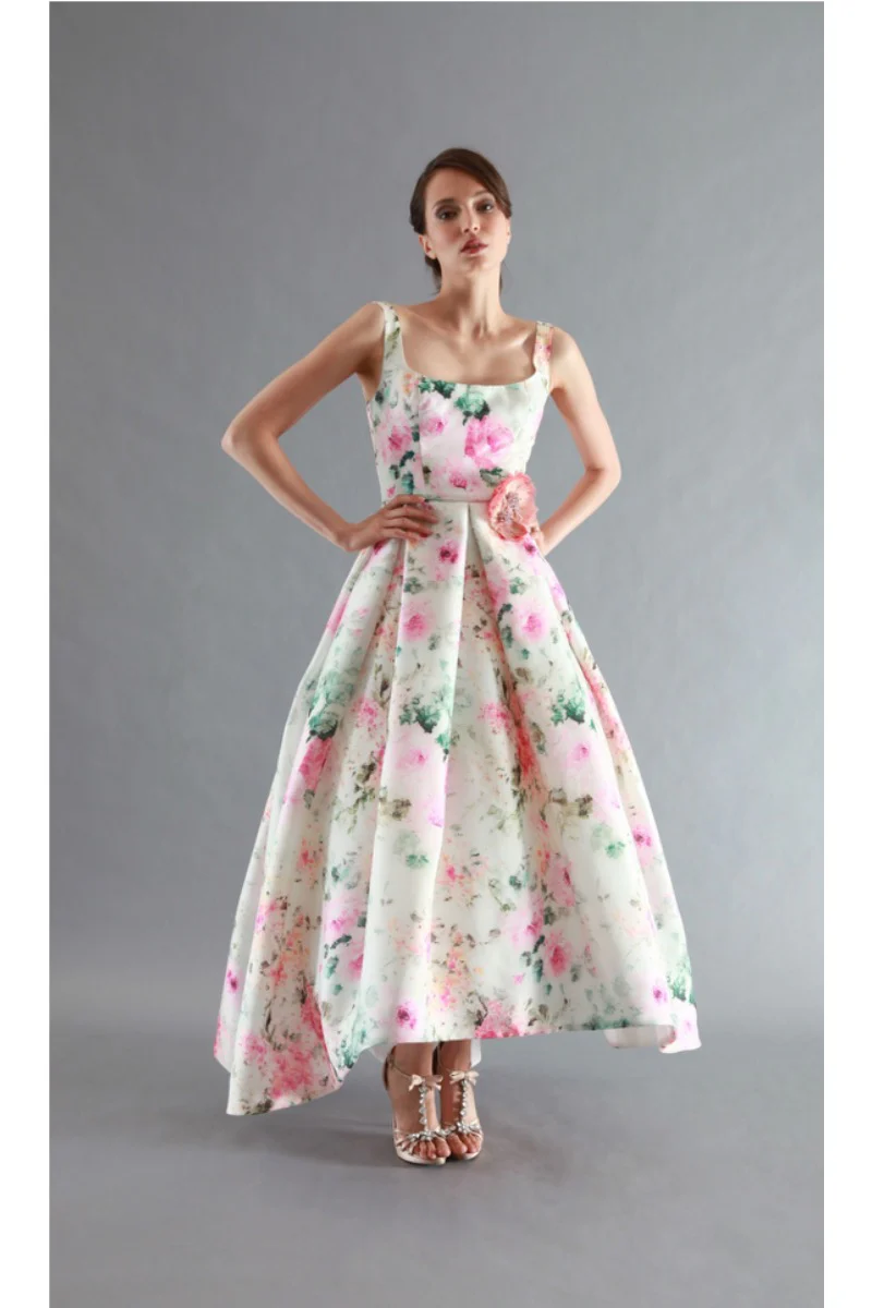 14 High Low Gown with Jacket - Image 3