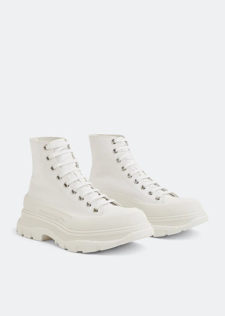 Alexander McQueen Tread Slick Boot 'Triple White' - Image 4