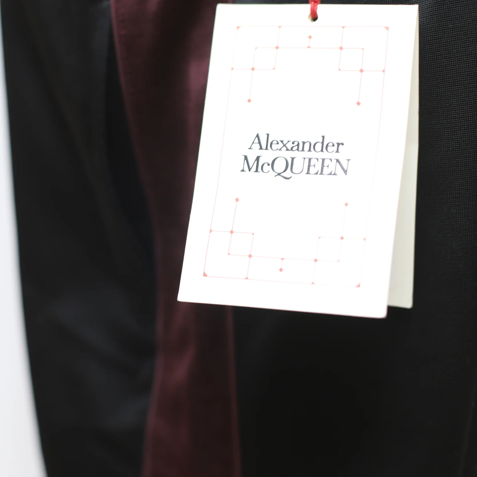 Alexander mcqueen Joggers in Black/Bordeaux - Image 2