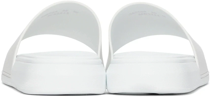 Alexander Mcqueen Wmns Logo Slides 'White Mix' - Image 2