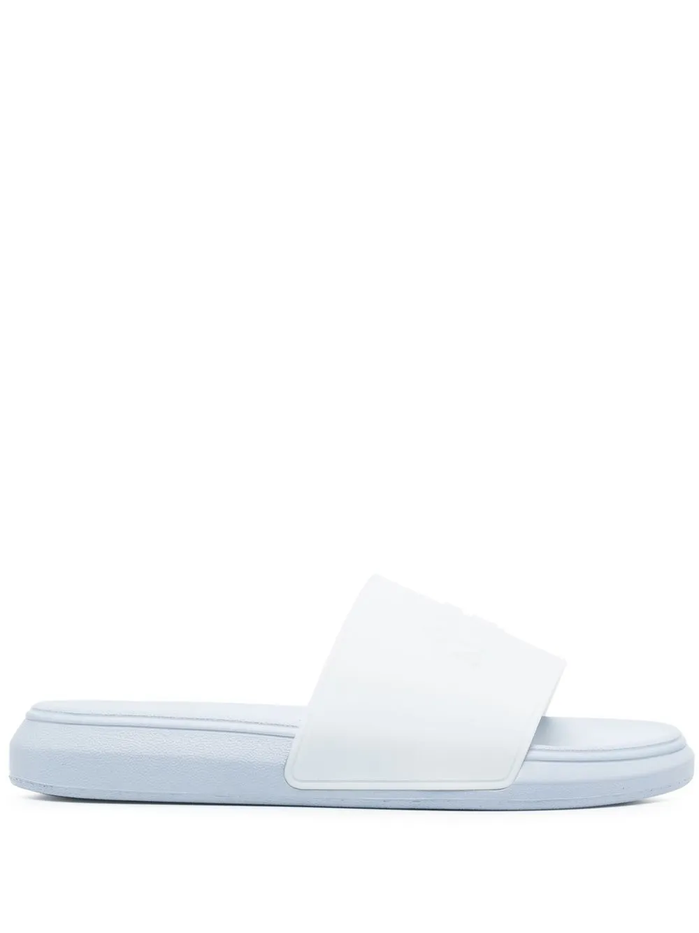 Alexander Mcqueen Wmns Logo Slides 'White Mix' - Image 3