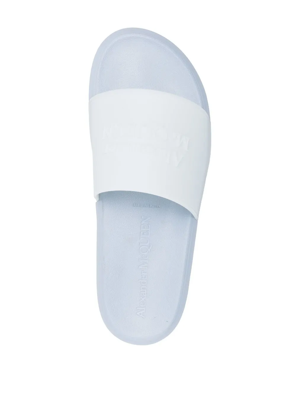 Alexander Mcqueen Wmns Logo Slides 'White Mix' - Image 6