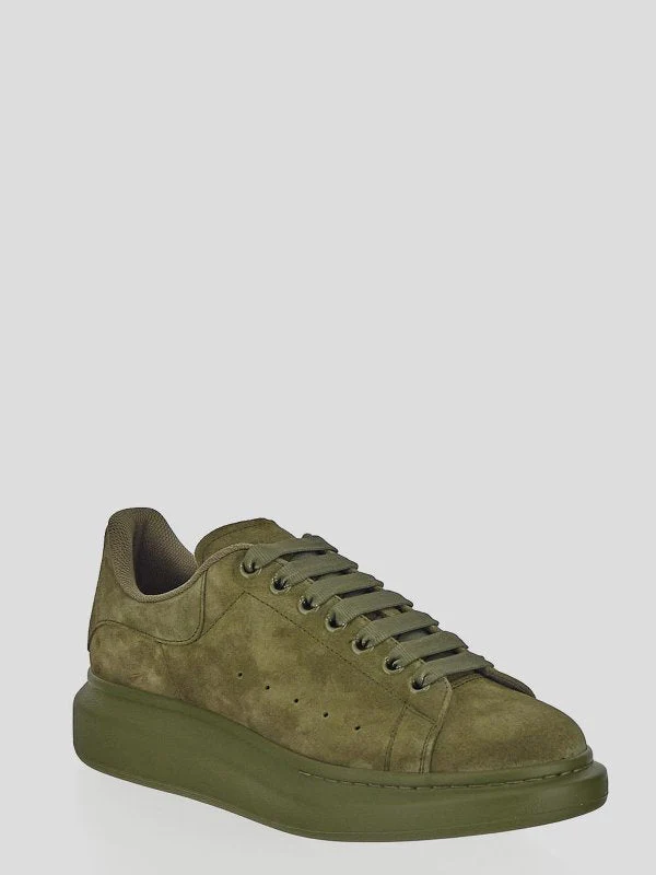 Alexander McQueen Suede Oversized Sneaker in Green - Image 2