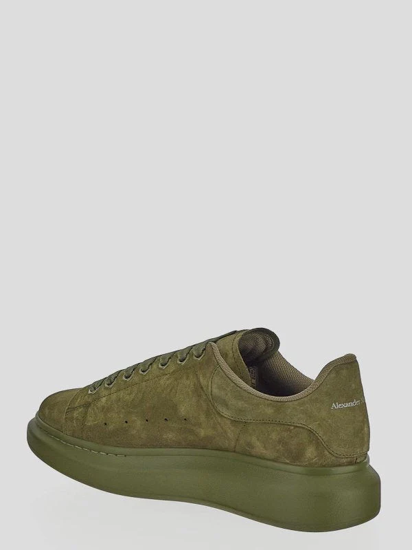 Alexander McQueen Suede Oversized Sneaker in Green - Image 3