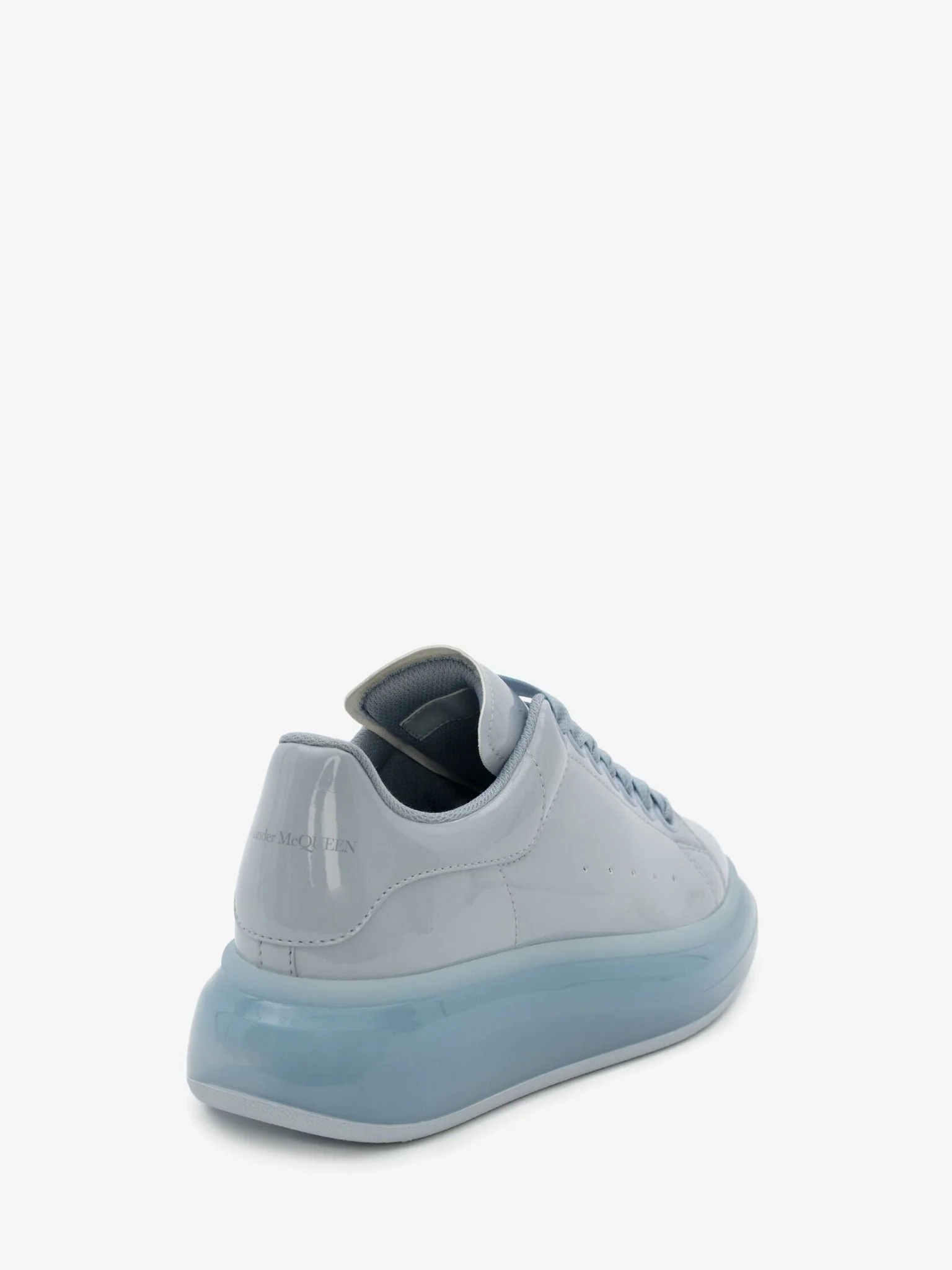 Alexander McQueen Oversized Transparent Sole Sneaker in Light Blue - Image 2