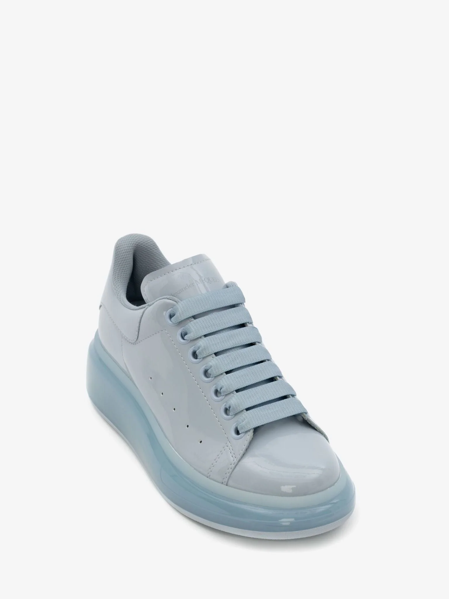 Alexander McQueen Oversized Transparent Sole Sneaker in Light Blue - Image 3