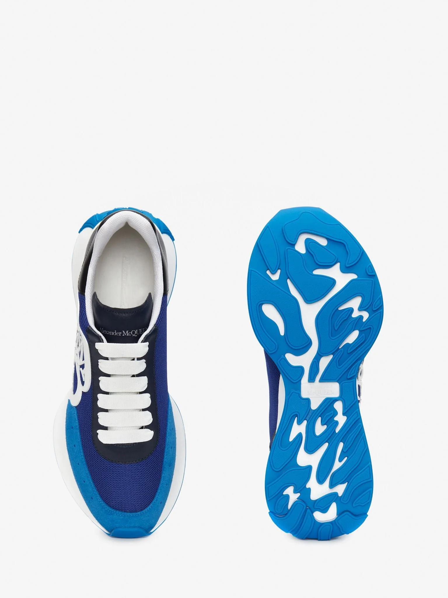Alexander Mcqueen Sprint Runner Low-Top Sneakers in Blue - Image 3