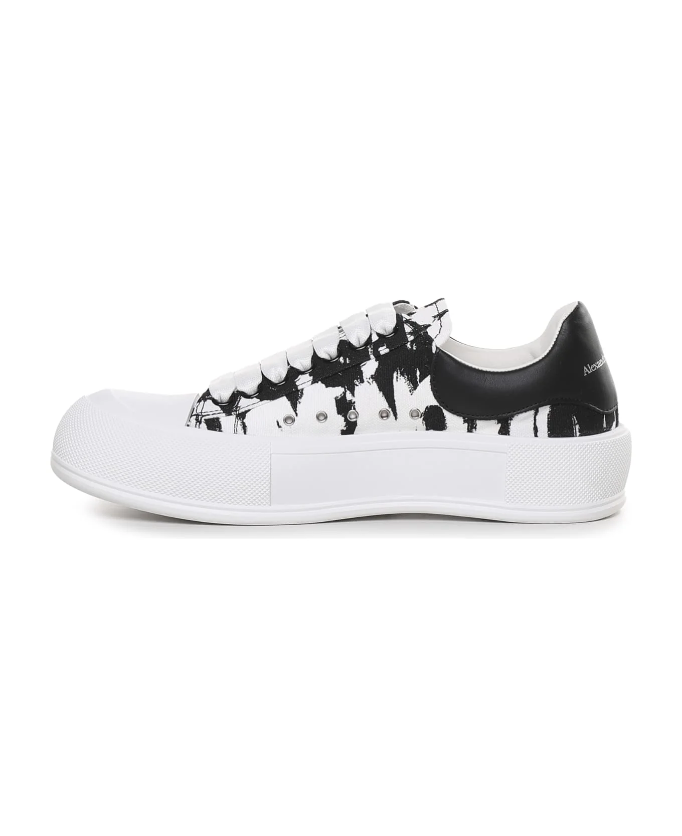 Alexander McQueen Graffiti ODeck Plimsoll Sneaker - Image 2