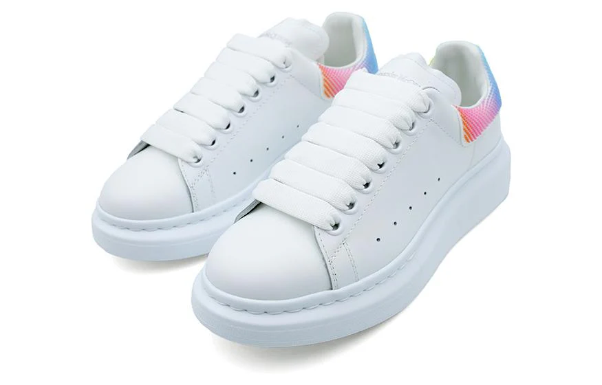 Alexander McQueen Oversized Sneaker in White/Multi Color - Image 3
