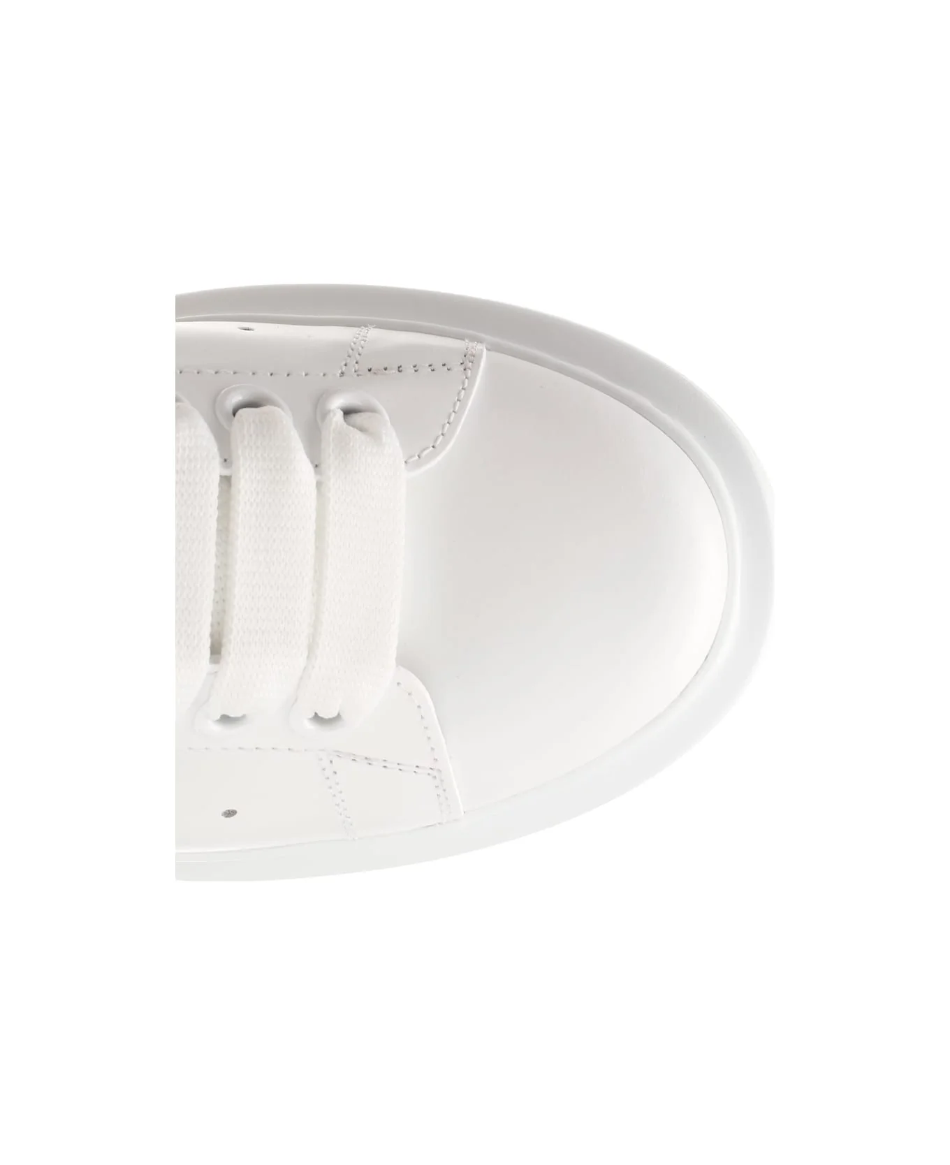 Alexander McQueen White Oversized Sneakers W SnakeTab - Image 4