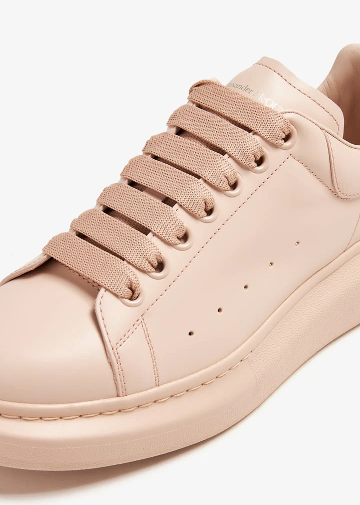 Alexander McQueen Oversized Sneaker in Blush Pink - Image 3