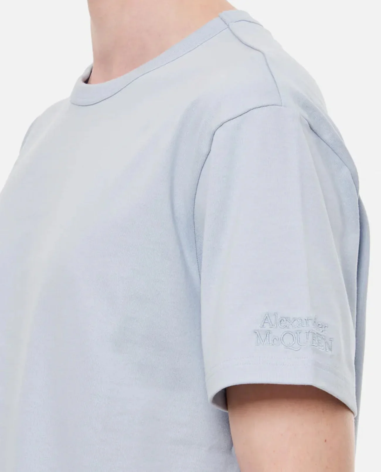 Alexander McQueen Cotton T-Shirt β Grey - Image 2