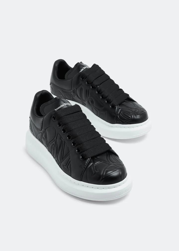 Alexander McQueen Quilted Oversized Sneaker in Black - Image 4