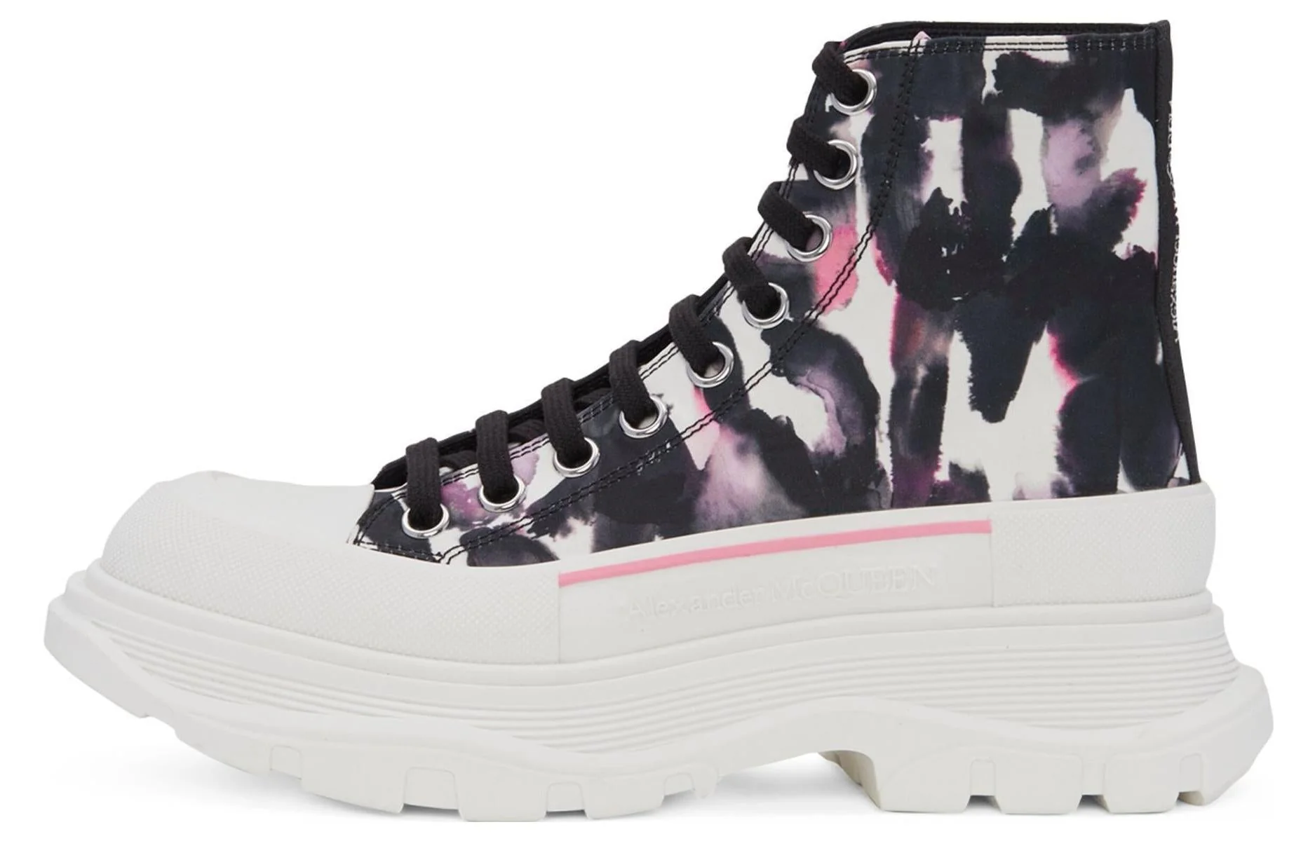 Alexander McQueen Wmns Tread Slick Boot 'Watercolour Graffiti' - Image 2