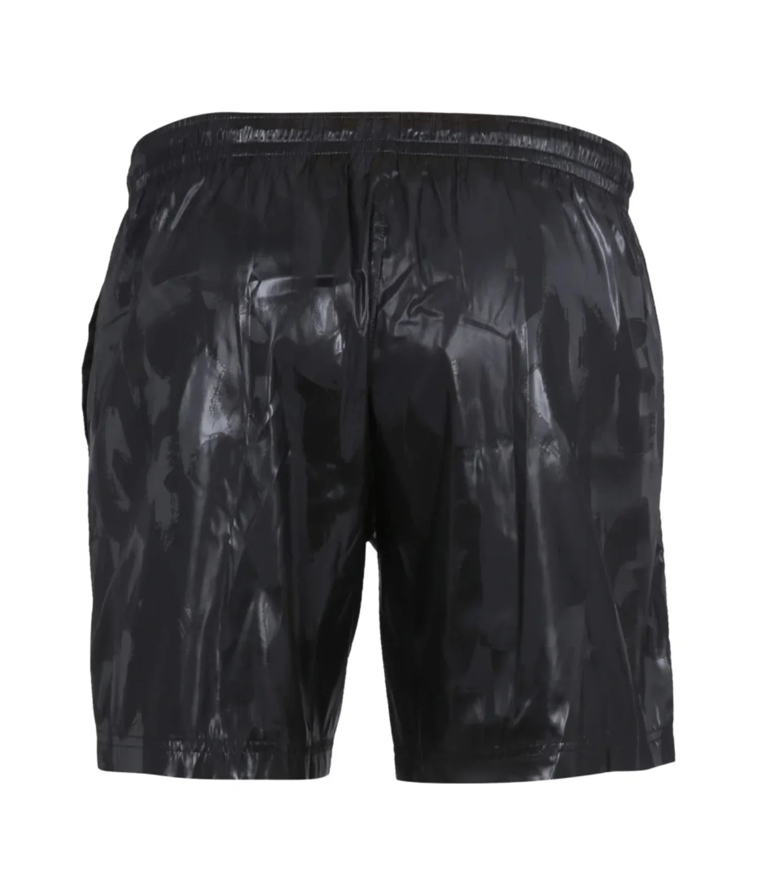 Alexander McQueen Men's McQueen Graffiti Swim Shorts in Black - Image 3