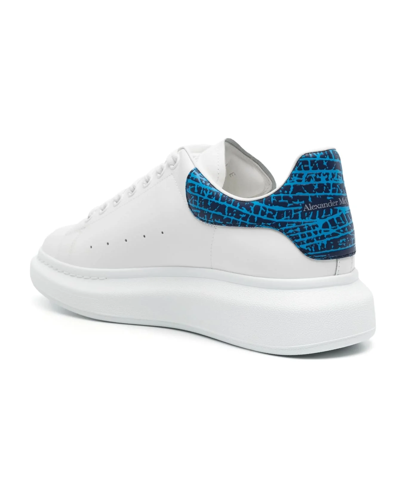 Alexander Mcqueen Lapis Lazuli Blue And White Oversized Sneakers - Image 3
