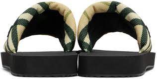 Burberry Checkered Trek Slides In Grain (Unisex) - Image 4