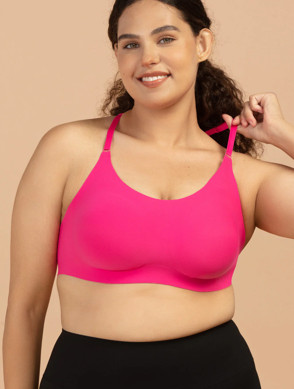 Aero Poise Contrast Color Cross Back Sports Bra - Image 9