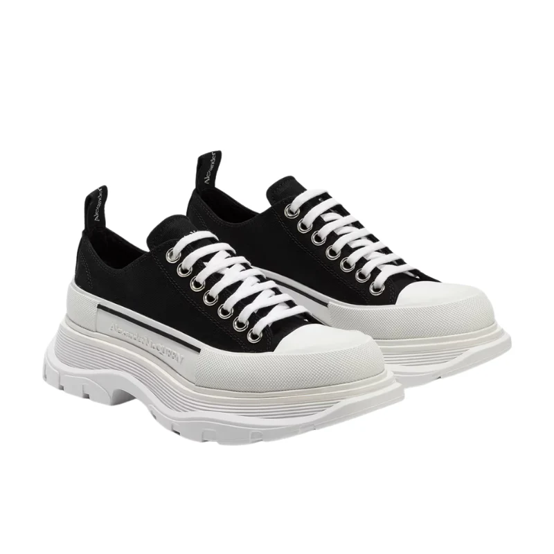 Mens | Alexander McQueen Tread Slick Lace-Up Sneaker 604257 W4MV2 1070 - Image 3