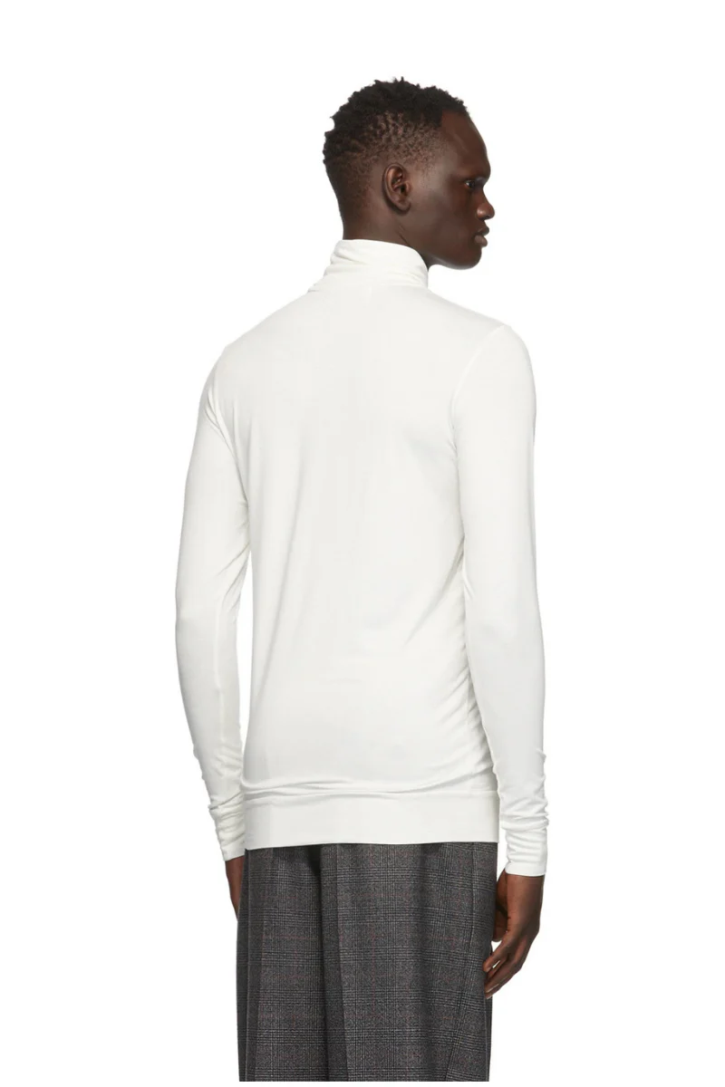 Ambush 'A' Turtleneck in White - Image 2
