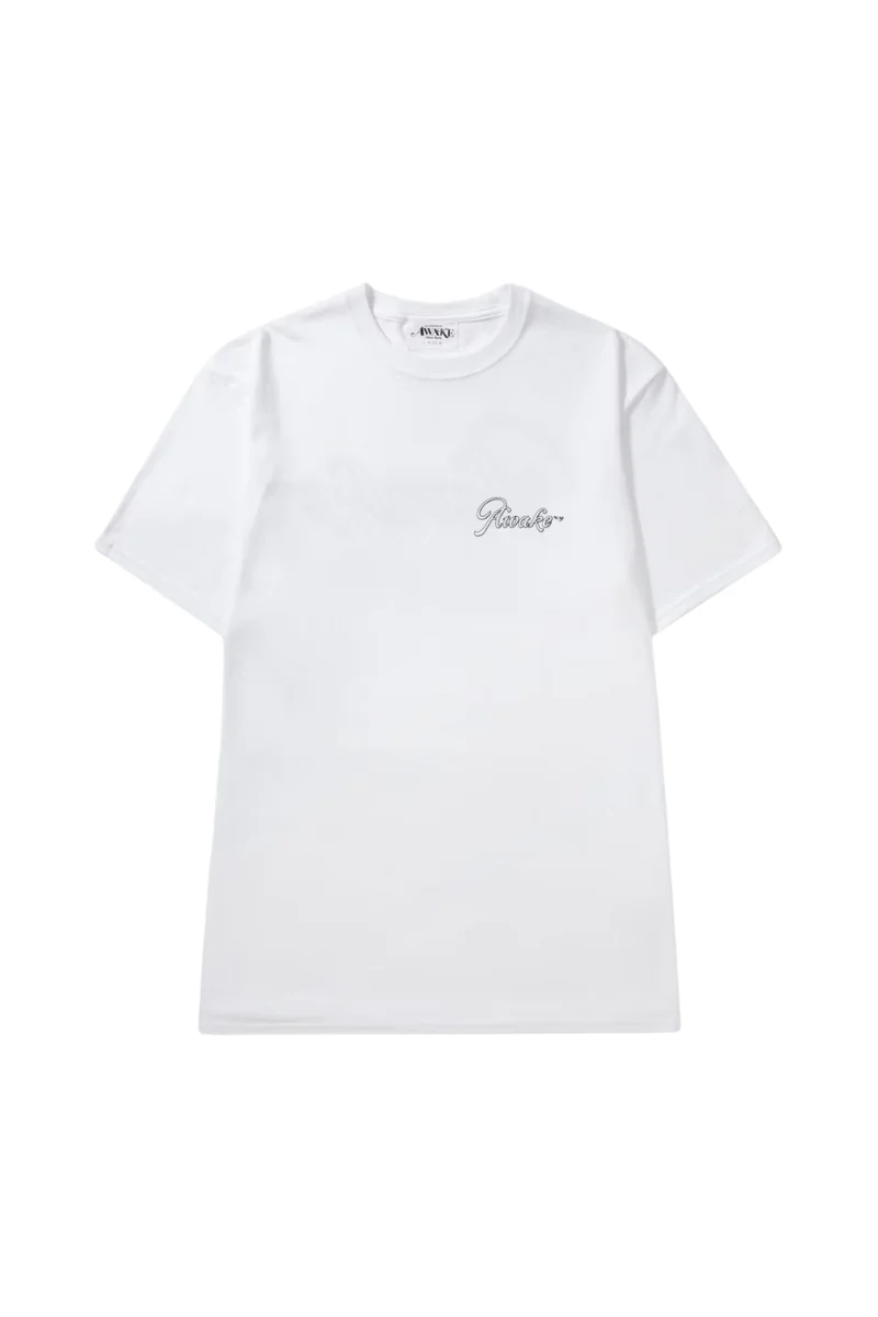 Awake NY Unisex White Printed T-Shirt
