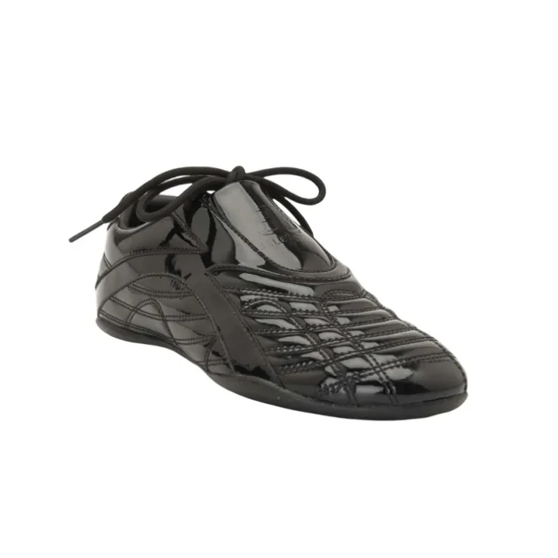 Womens | Balenciaga Zen Sneakers 'Shiny Patent Black Leather - Image 3