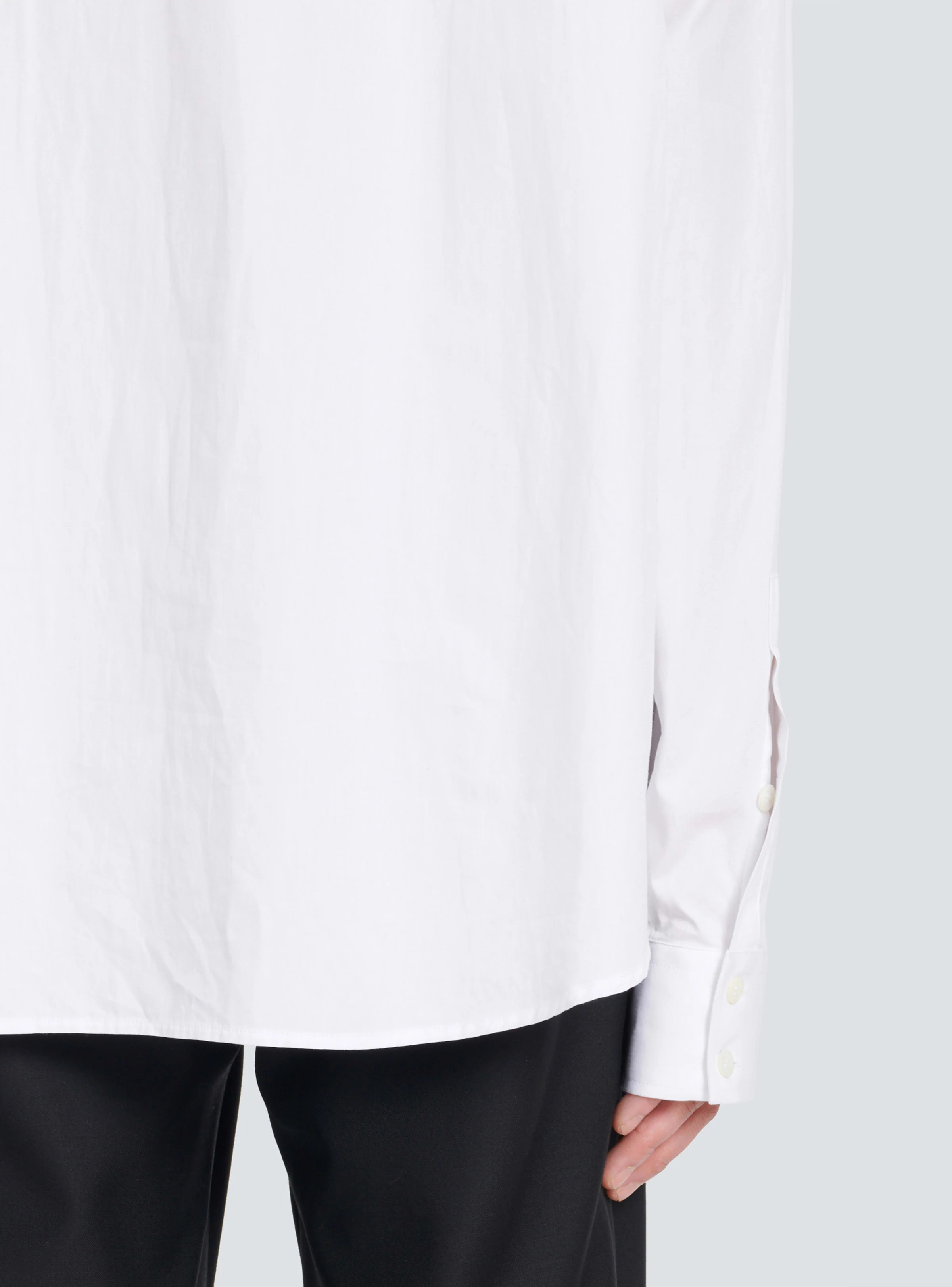 BALMAIN MEN'S MAO COLLAR COTTON SHIRT NWT - Image 6