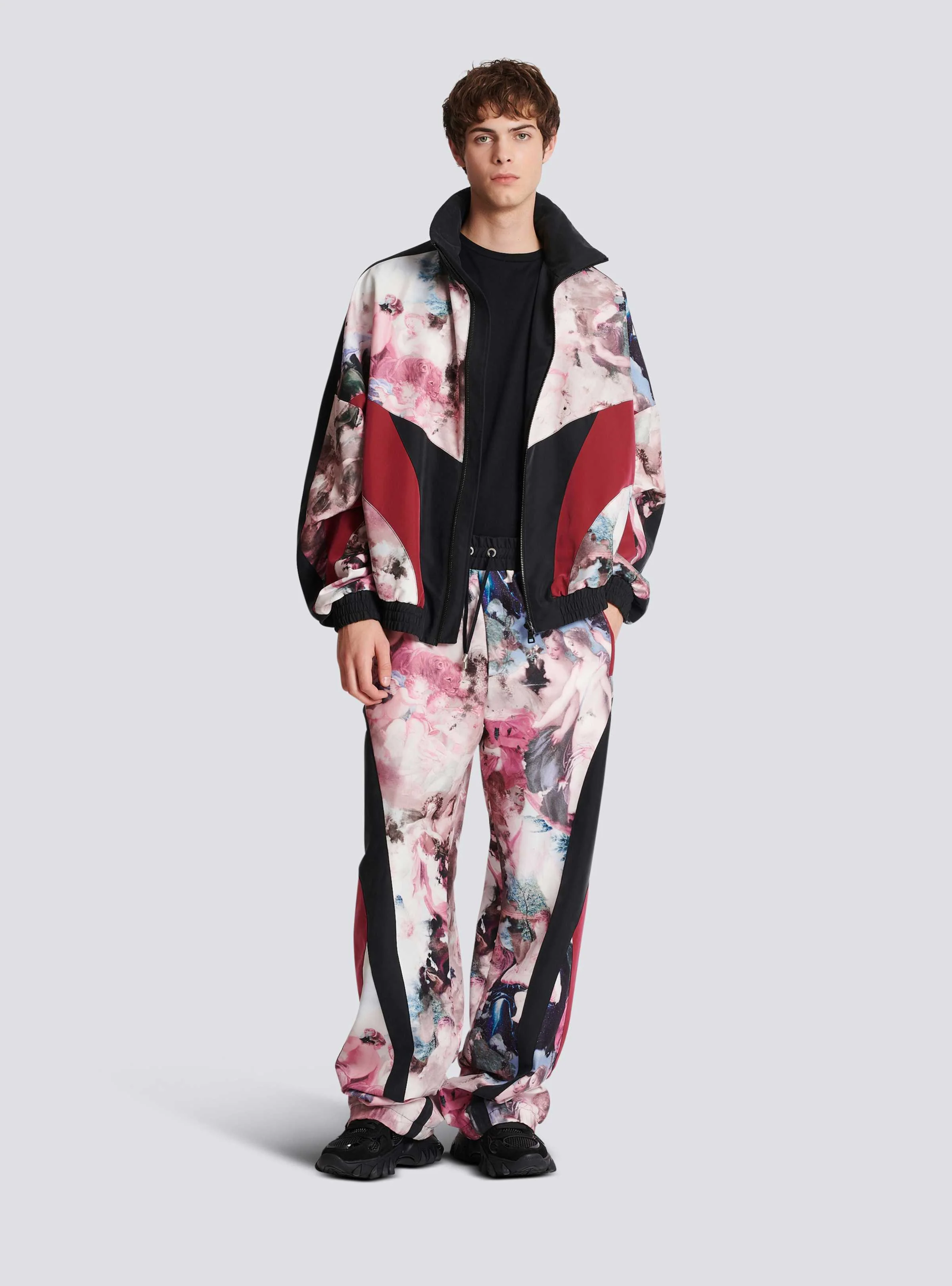 BALMAIN MEN'S PASTEL MULTICOLOR PRINTED TROUSERS - Image 2