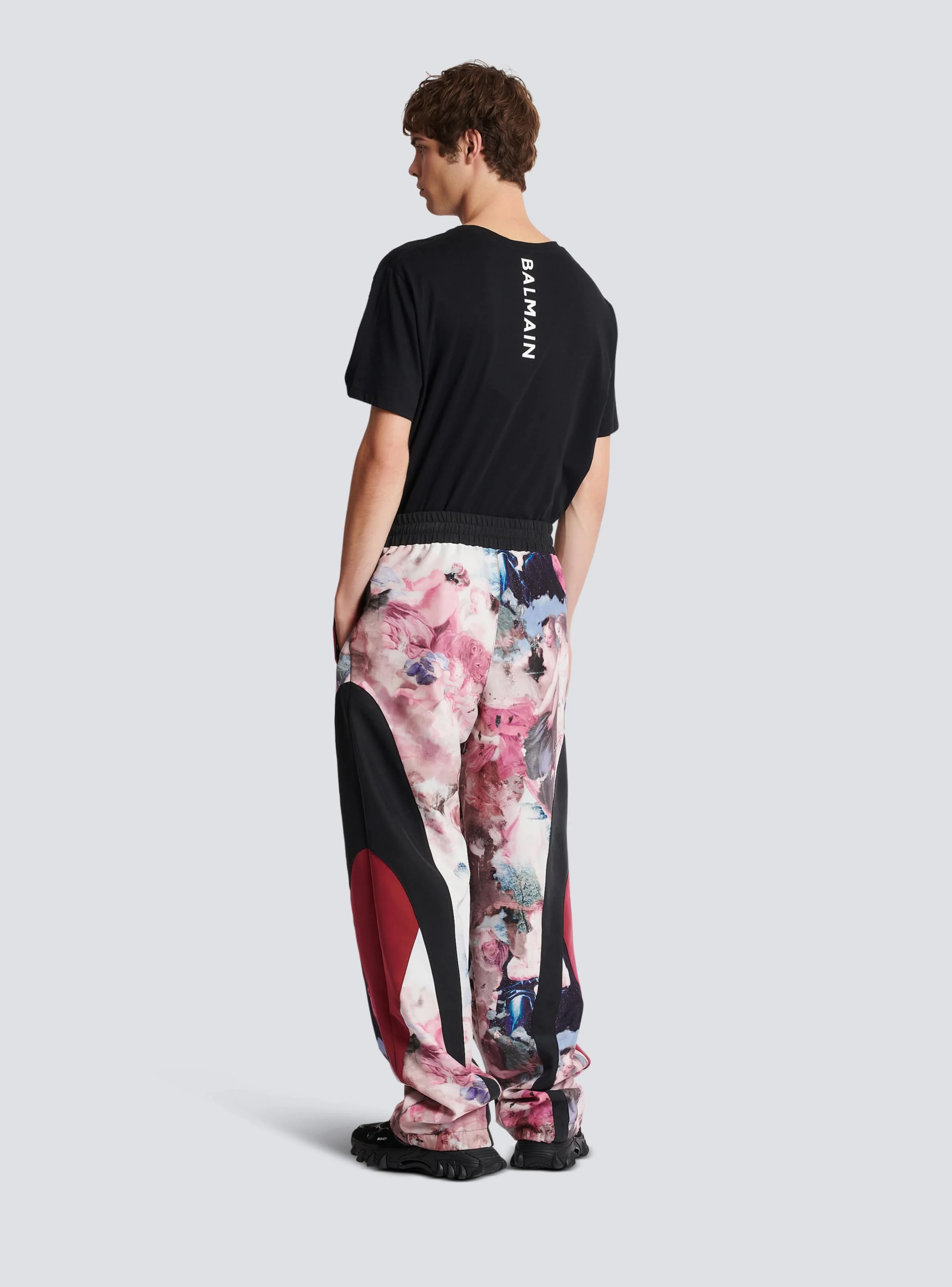 BALMAIN MEN'S PASTEL MULTICOLOR PRINTED TROUSERS - Image 4