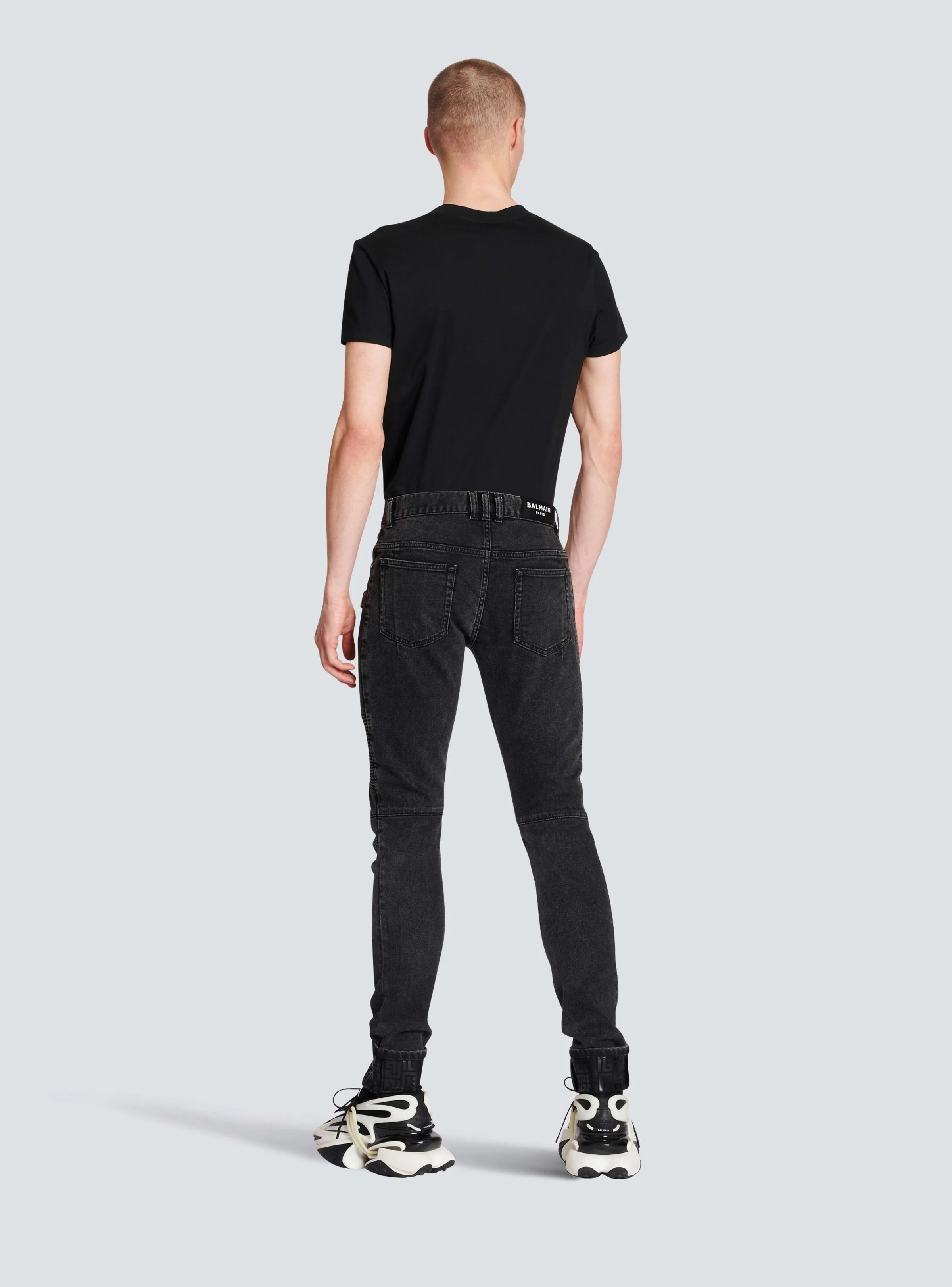 BALMAIN MEN'S PANTALON DENIM SLIM REVERS NWT - Image 4
