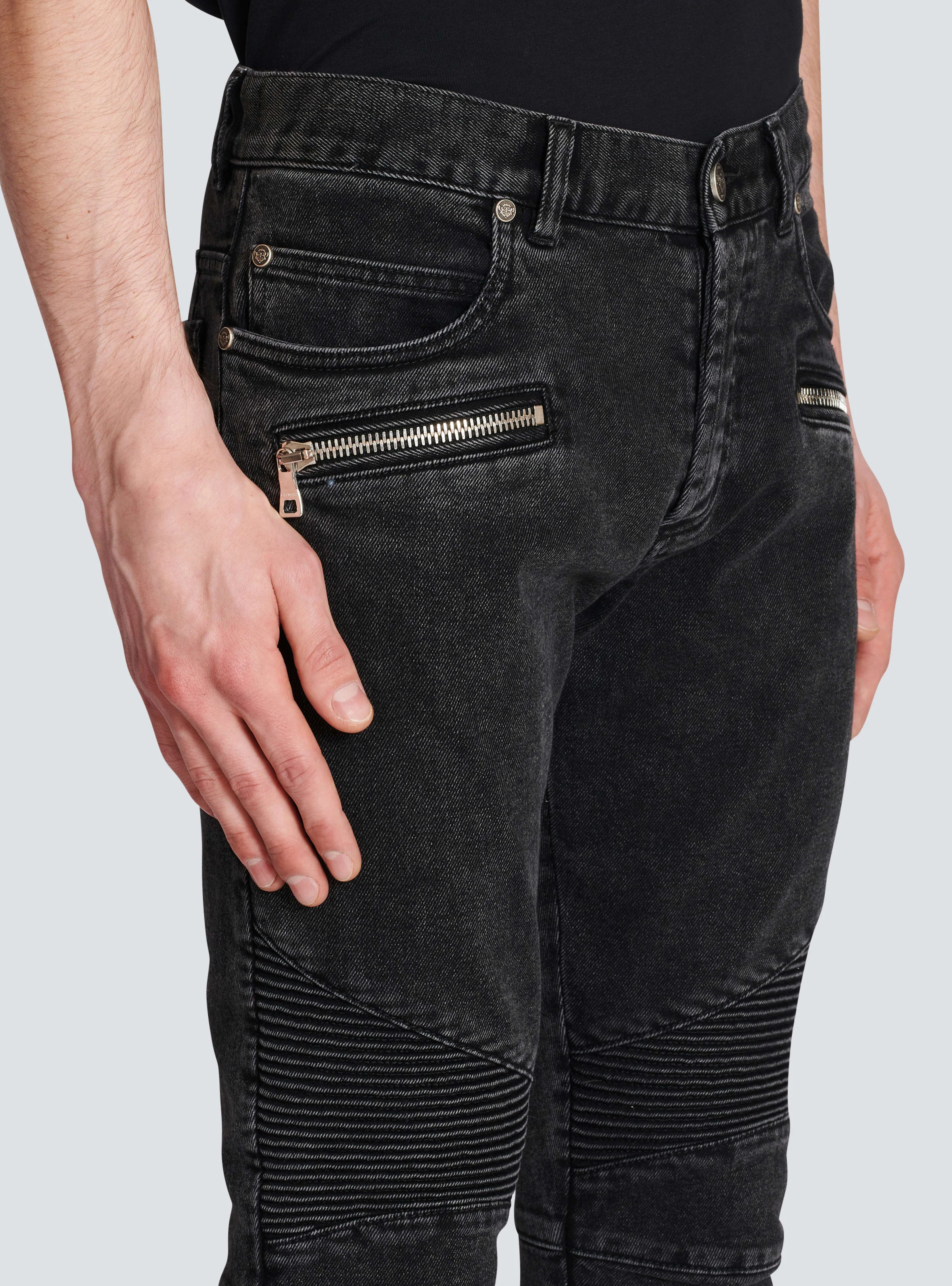 BALMAIN MEN'S PANTALON DENIM SLIM REVERS NWT - Image 5