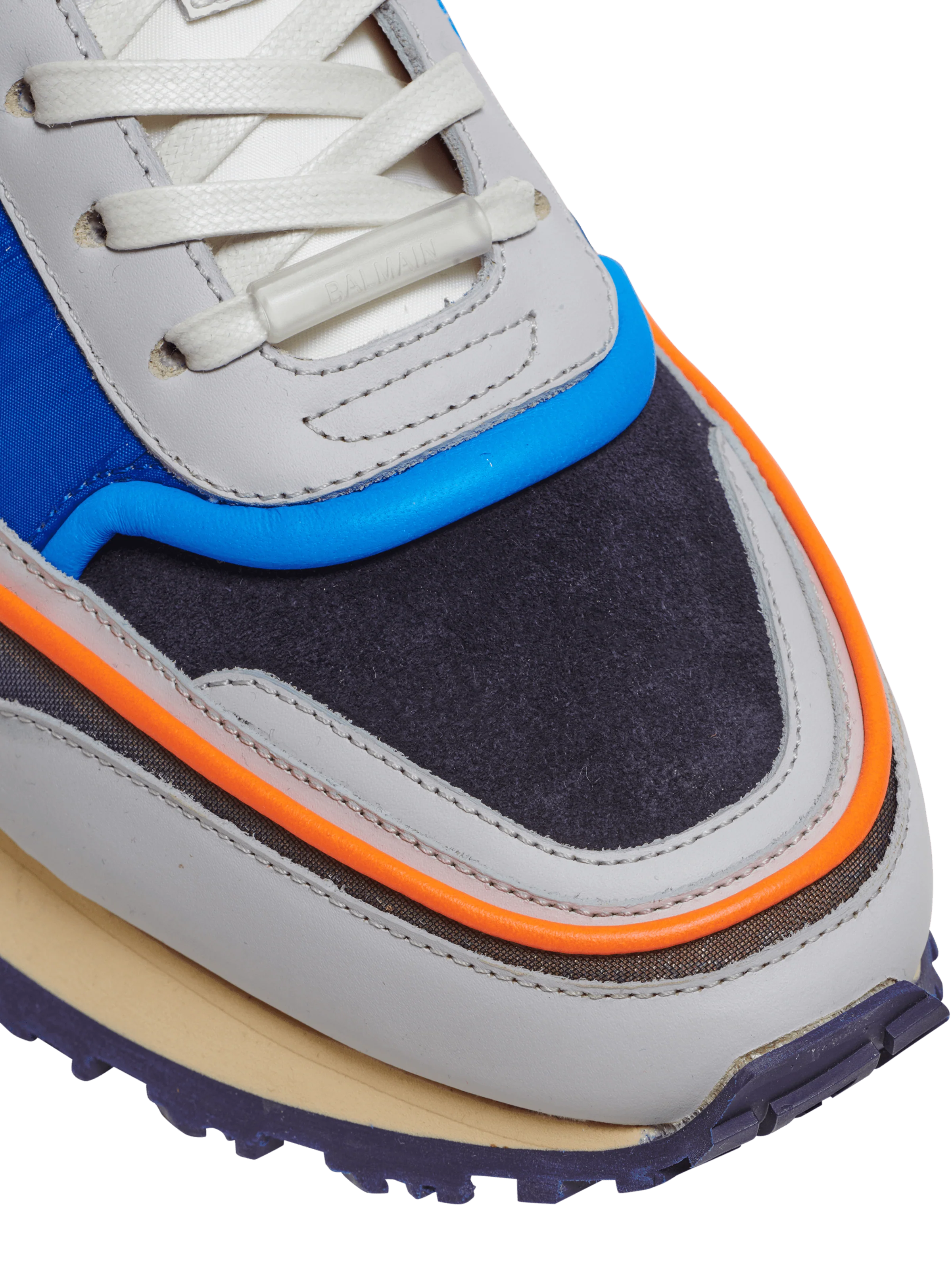 BALMAIN MEN'S RACER-SUEDE,NYLON&MESH NWT - Image 4