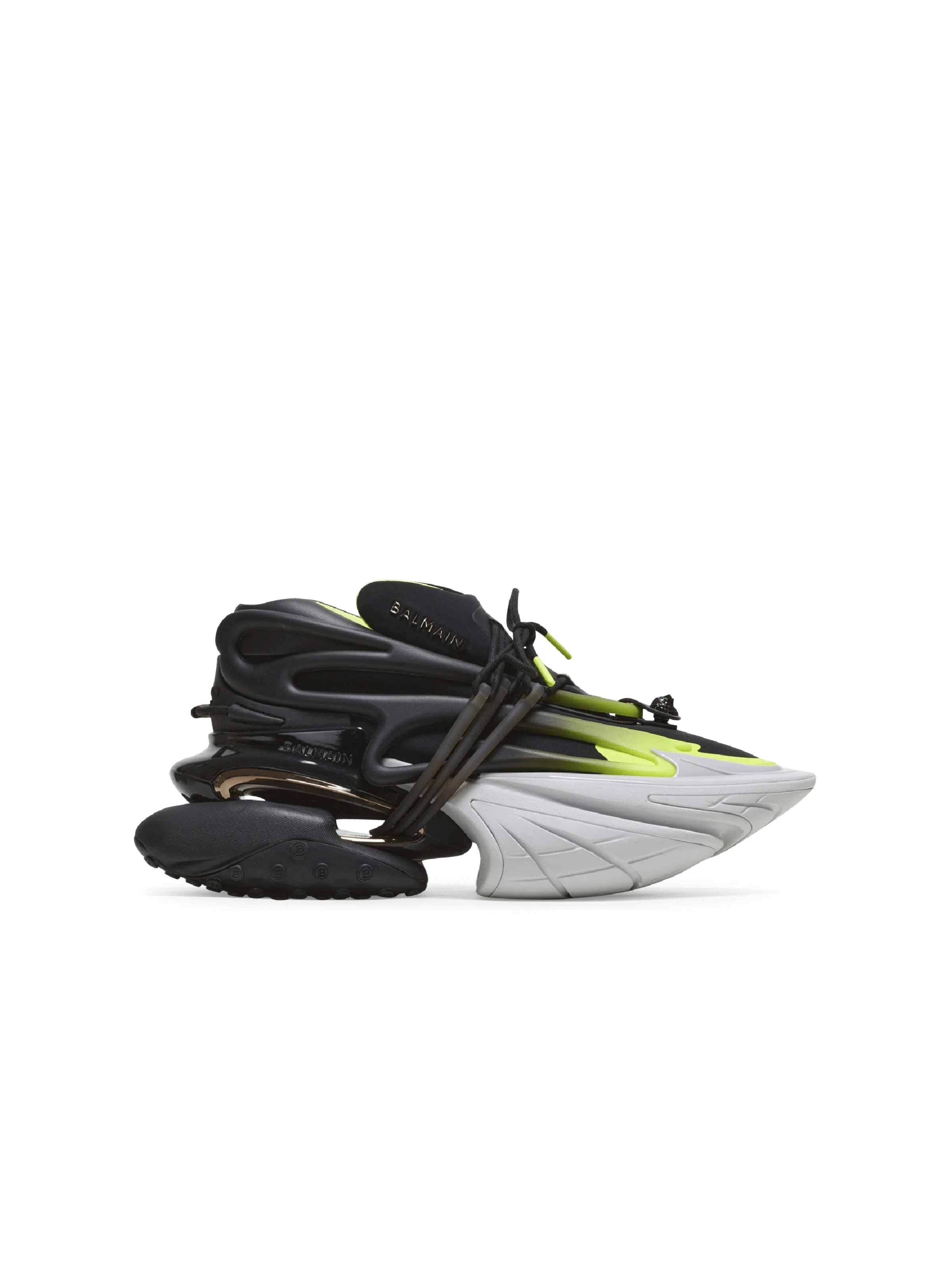 BALMAIN MEN'S UNICORN-NEOPRENE&CALFSKIN NWT