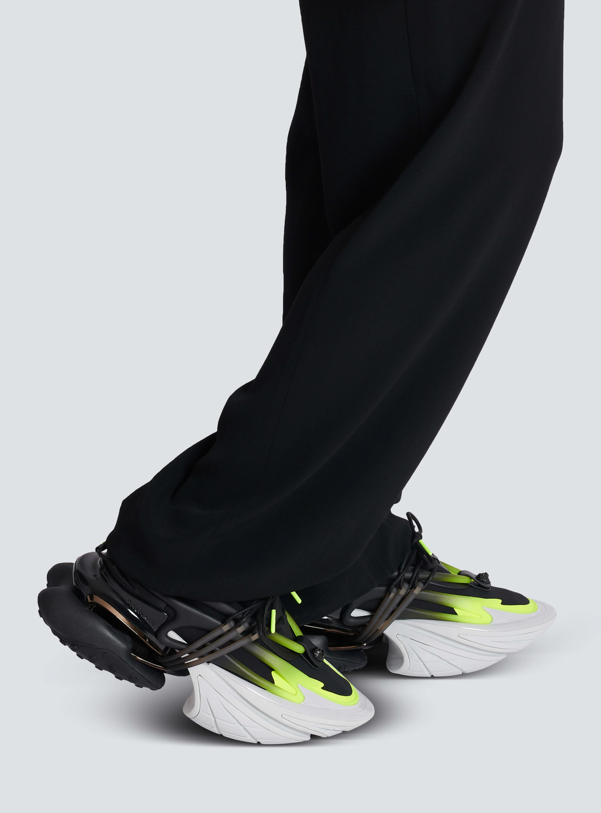 BALMAIN MEN'S UNICORN-NEOPRENE&CALFSKIN NWT - Image 7