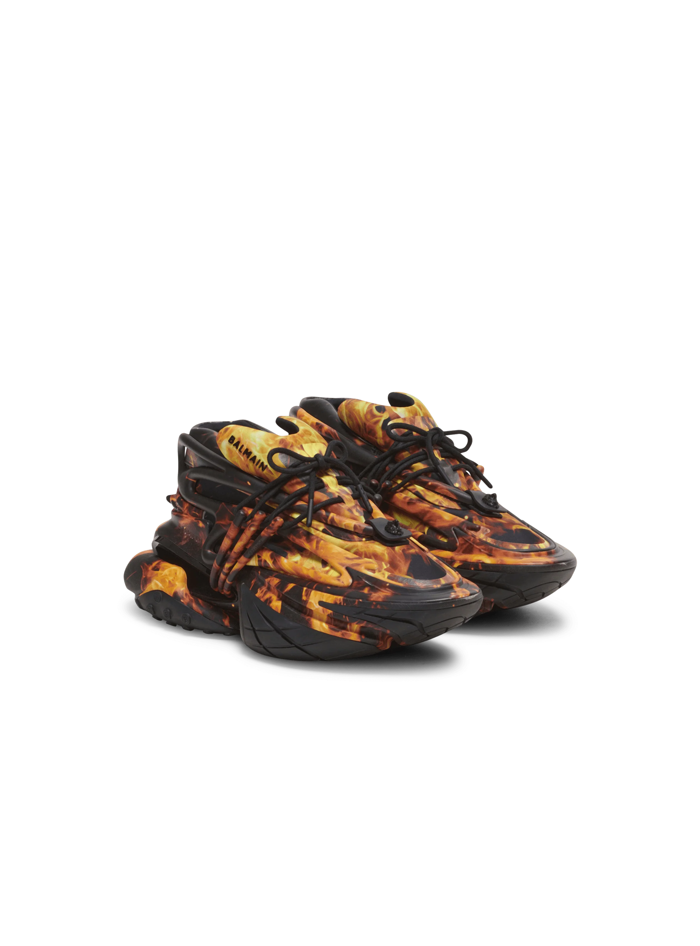 BALMAIN MEN'S UNICORN-PRINTED NEOPRENE&CALFSKIN NWT - Image 3