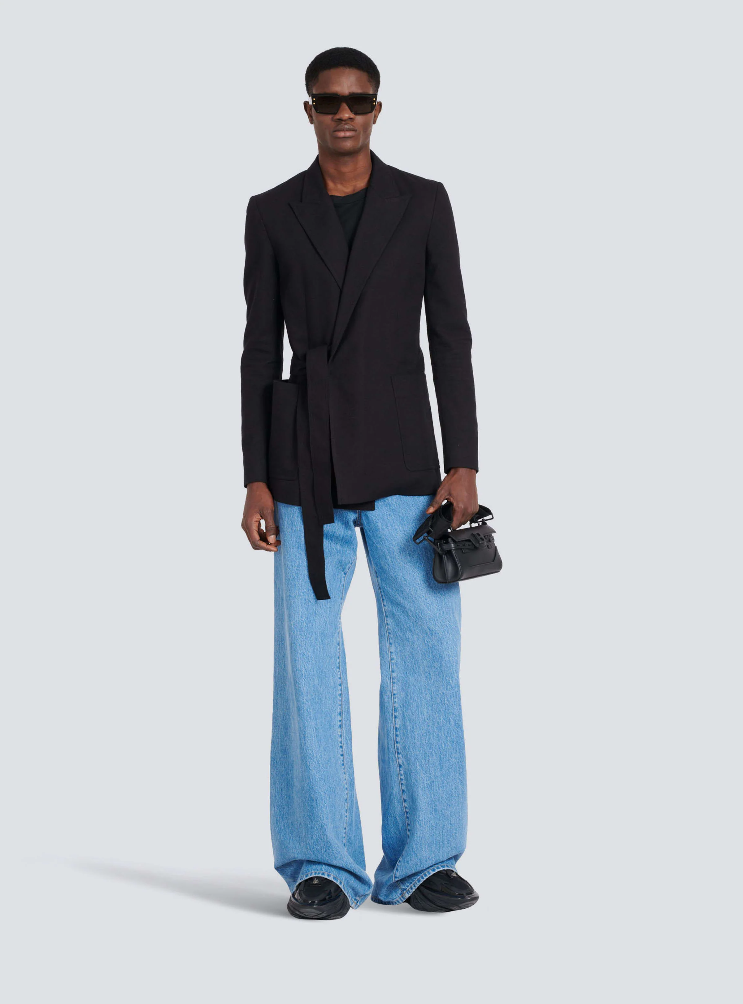 BALMAIN MEN'S WRAP TIED COTTON JACKET NWT - Image 2