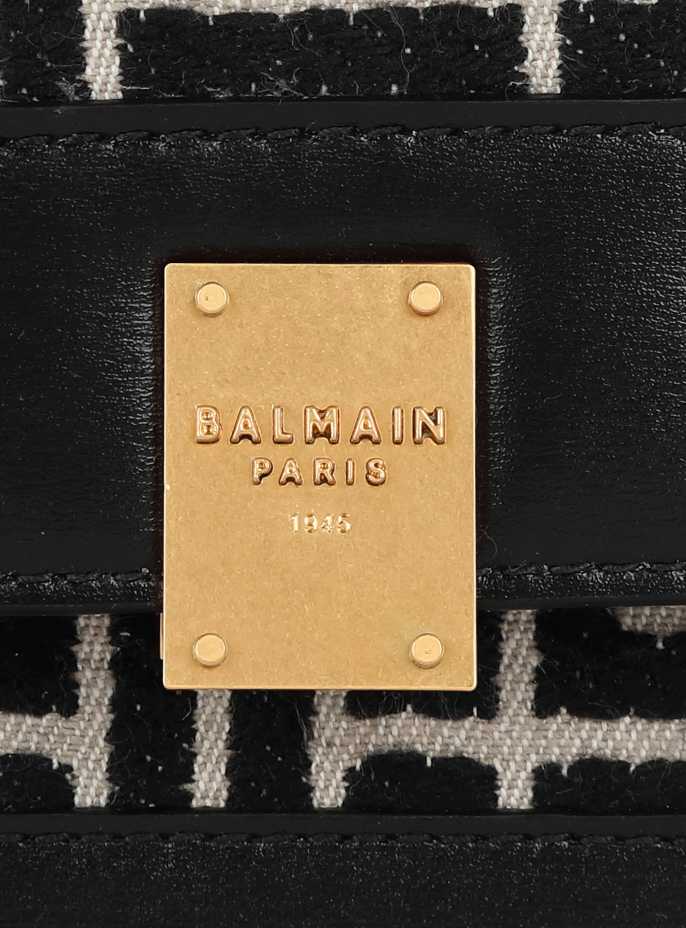 BALMAIN WOMEN'S 1945 MINI BAG-MONOGRAM JACQUARD NWT - Image 5