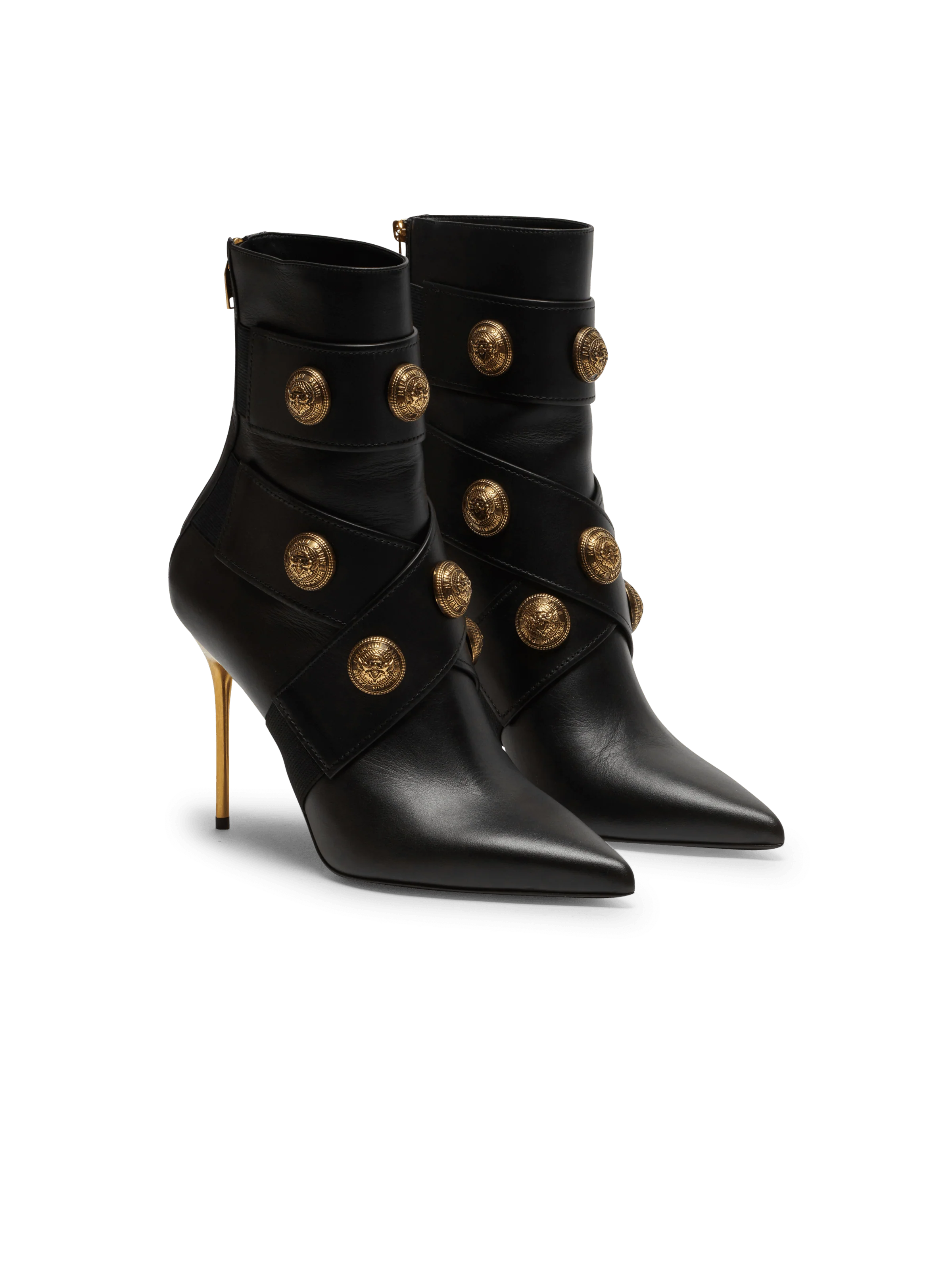 BALMAIN WOMEN'S ANKLE BOOT ALMA-CALFSKIN NWT - Image 3
