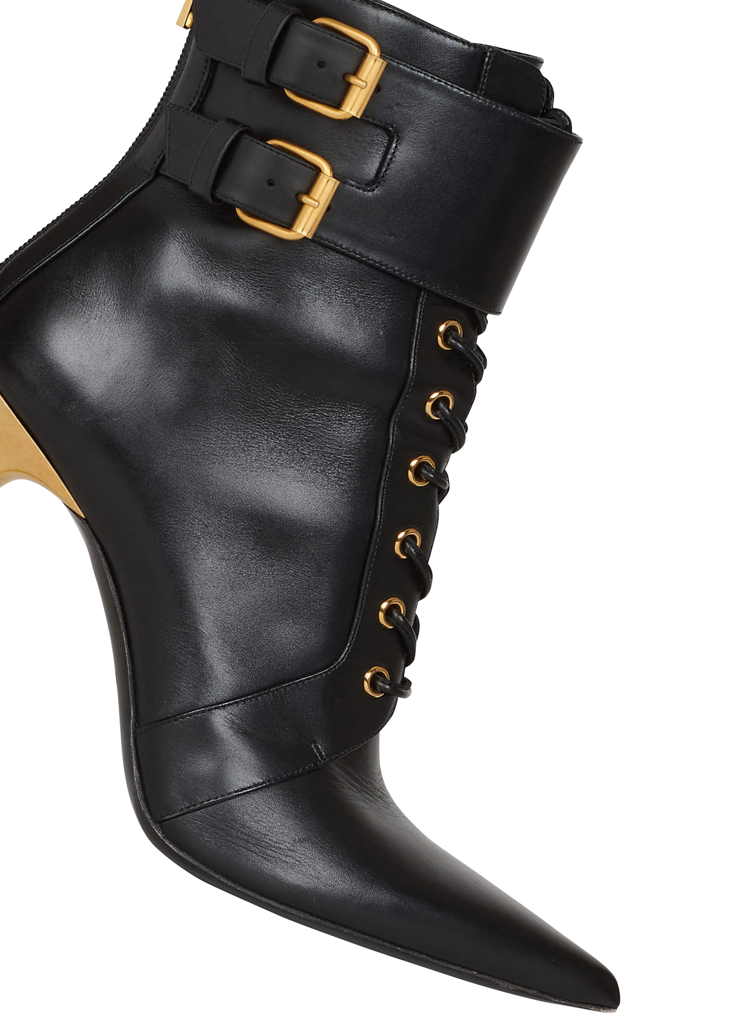 BALMAIN WOMEN'S ANKLE BOOT URIA-CALFSKIN NWT - Image 4