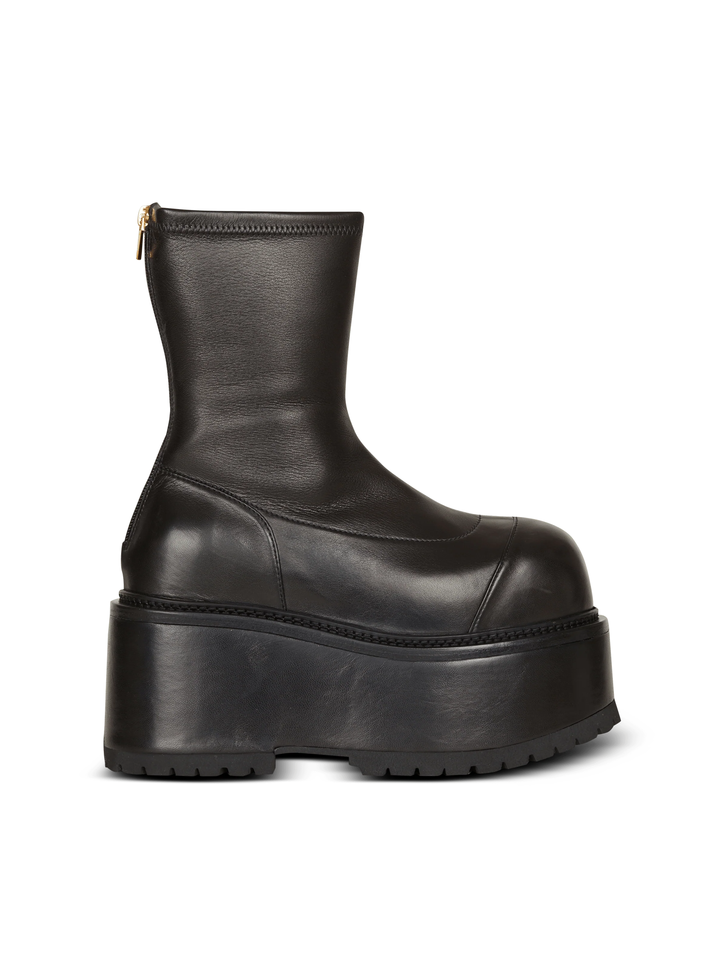 BALMAIN WOMEN'S ANKLE BOOT VIC-STRETCH LAMBSKIN NWT