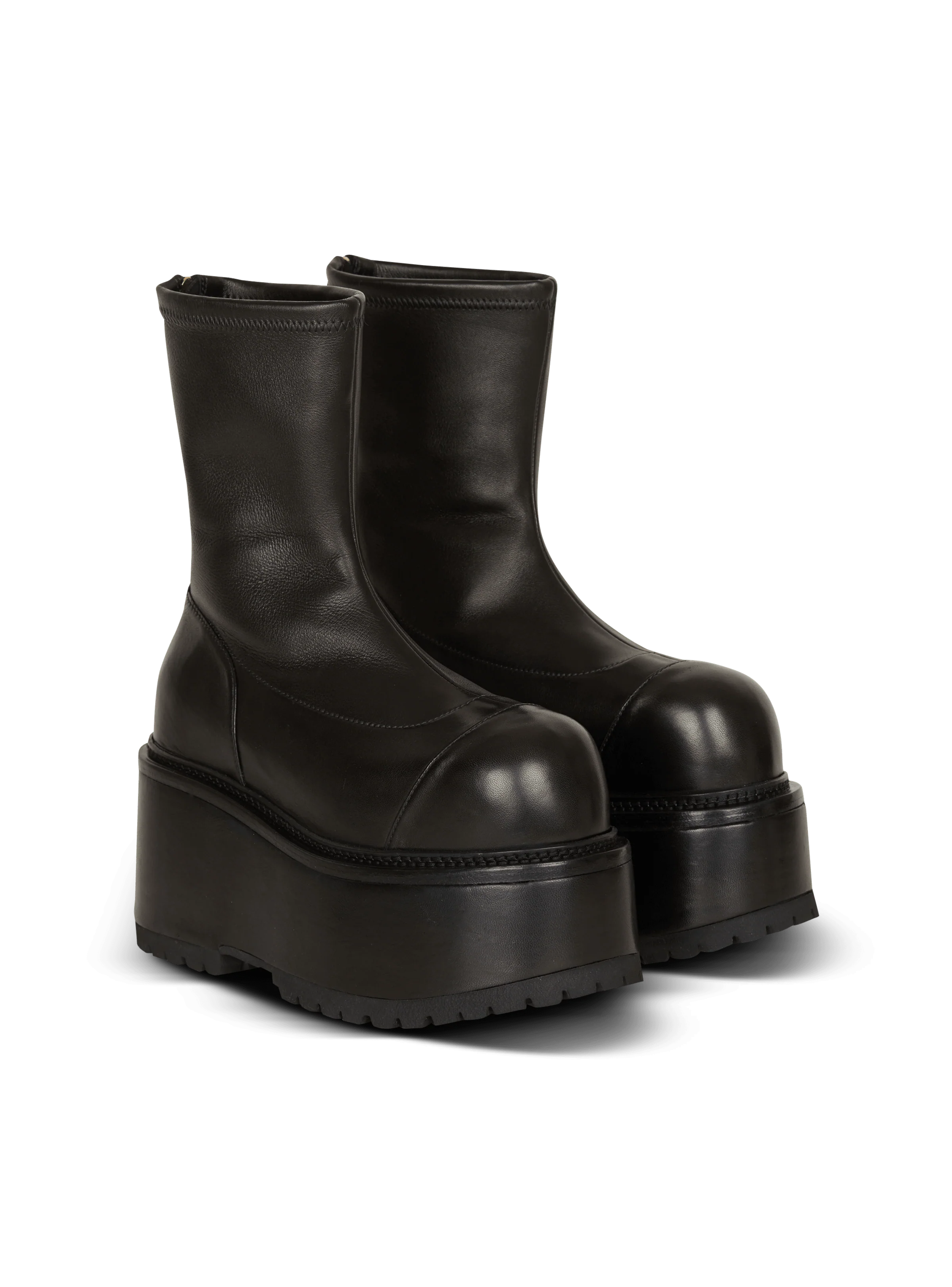 BALMAIN WOMEN'S ANKLE BOOT VIC-STRETCH LAMBSKIN NWT - Image 3