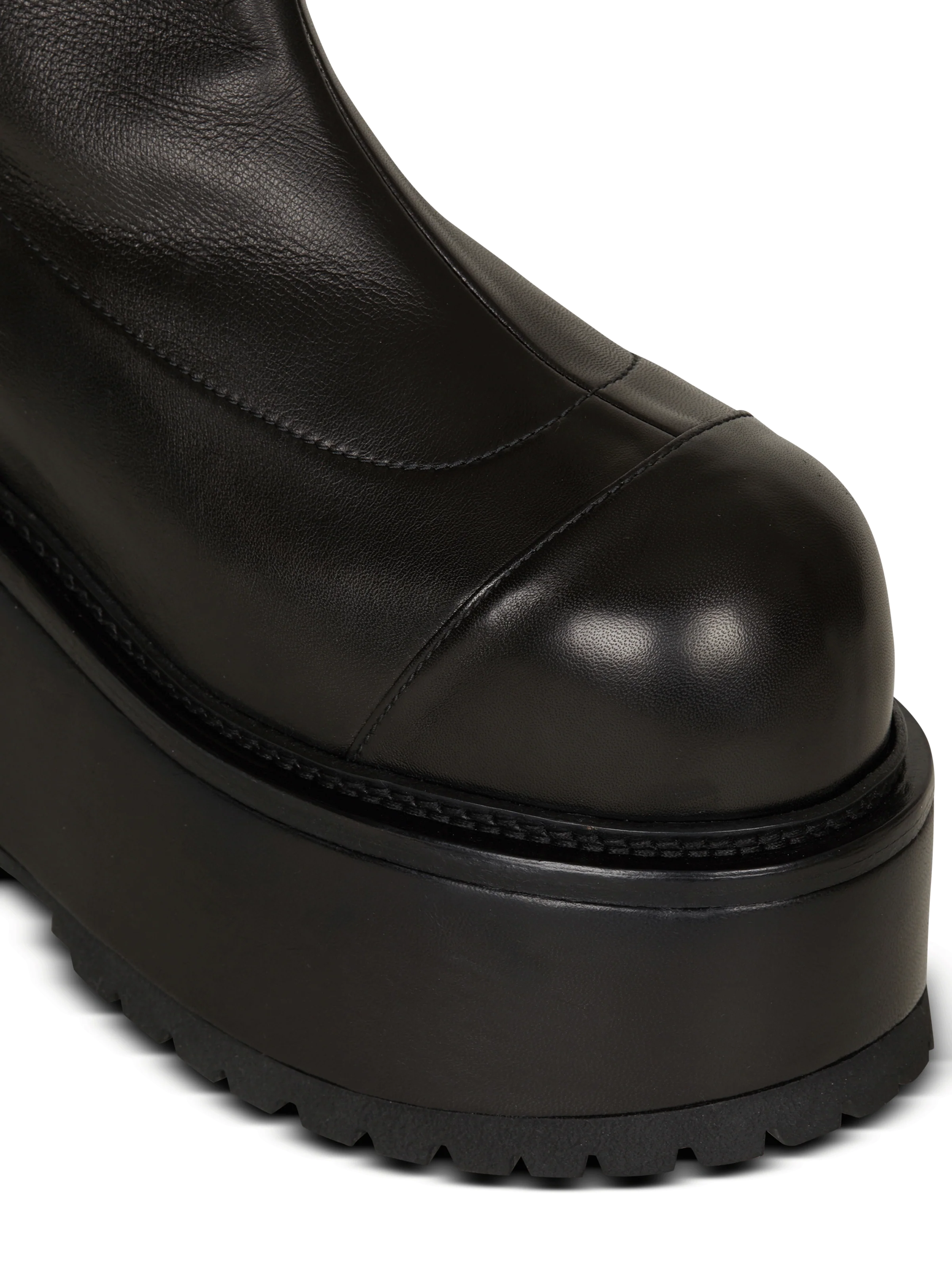 BALMAIN WOMEN'S ANKLE BOOT VIC-STRETCH LAMBSKIN NWT - Image 5