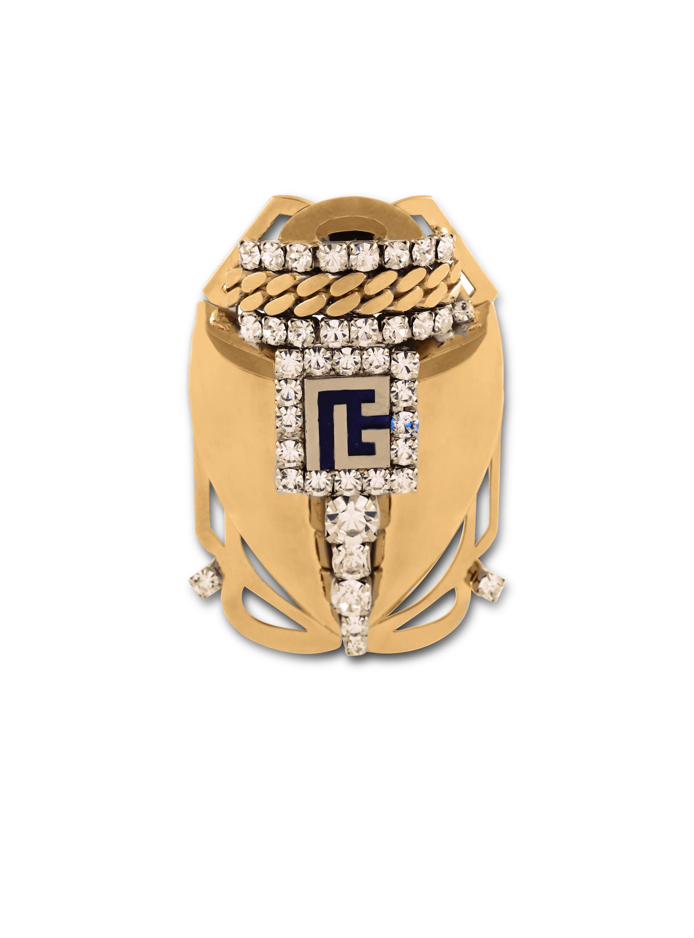 BALMAIN WOMEN'S BEETLE L BROOCH-BRASS NWT