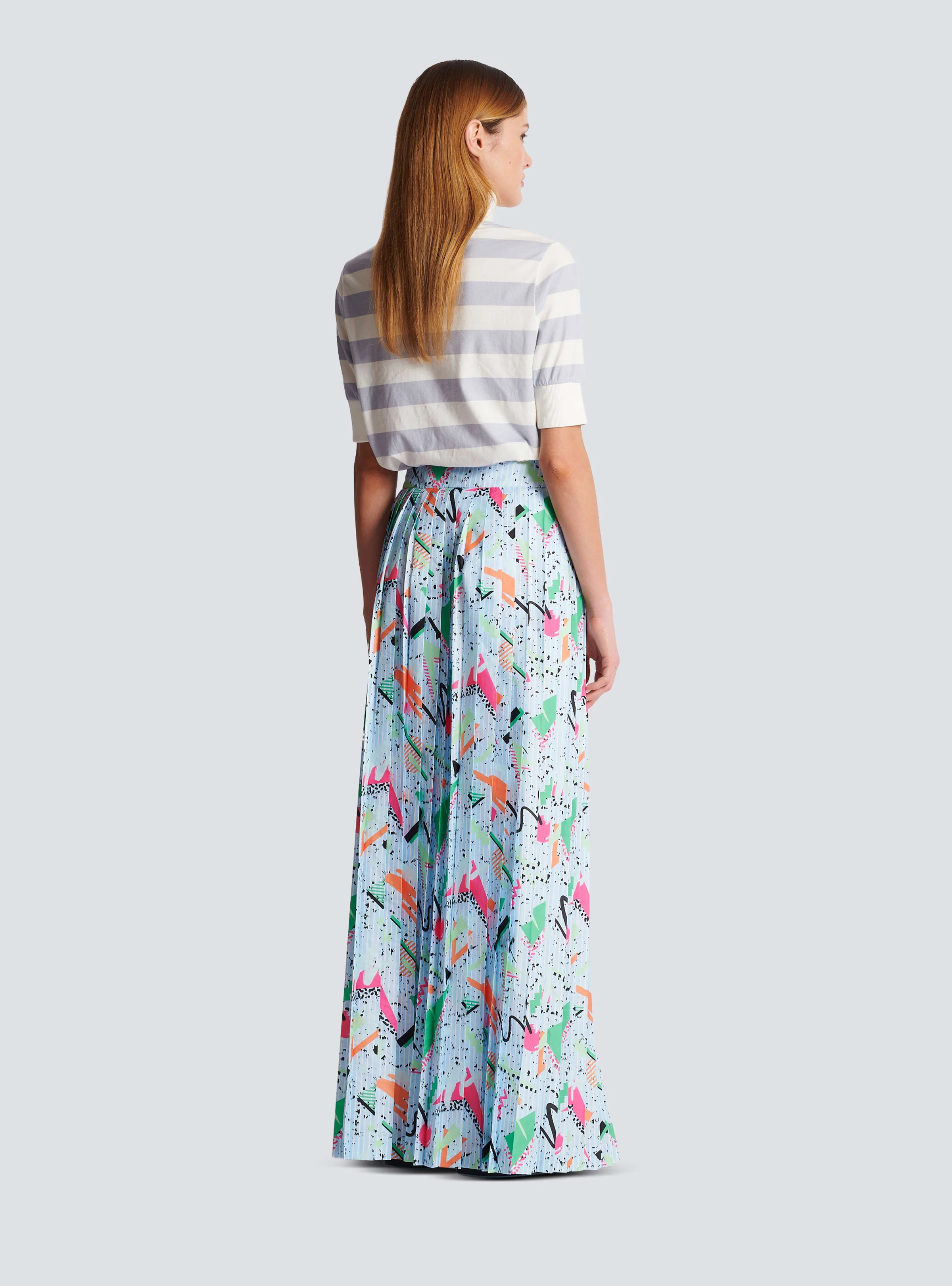 BALMAIN WOMEN'S JUPE LONGUE PLISSÉE NWT - Image 4