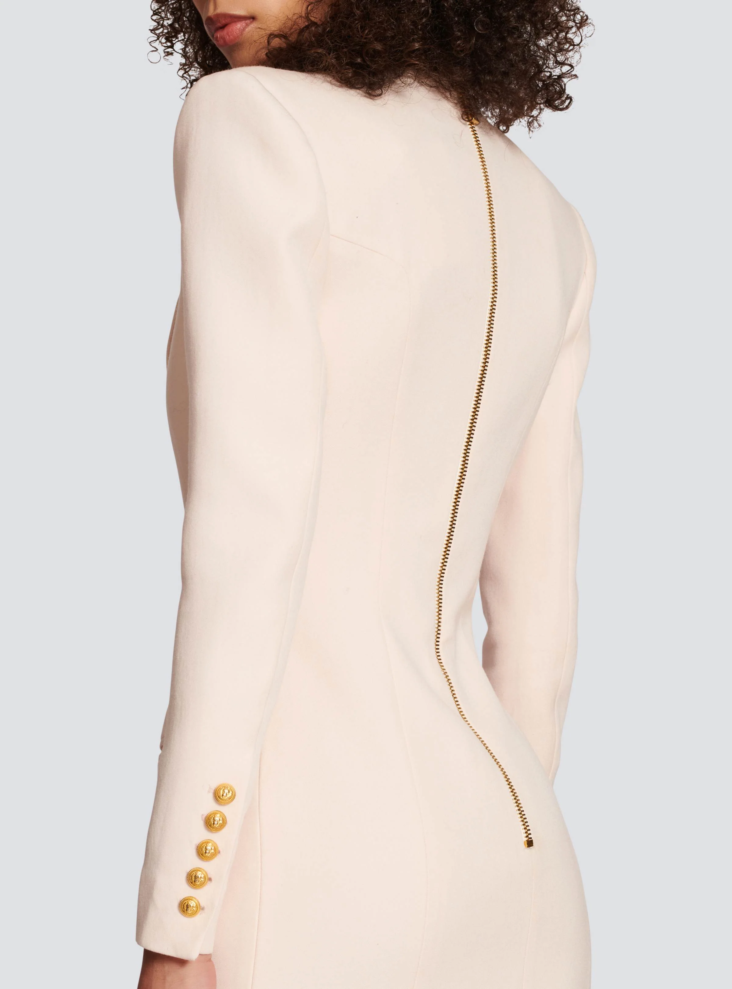BALMAIN WOMEN'S LS 1 BTN TAILORED GDP SHORT DRESS NWT - Image 5