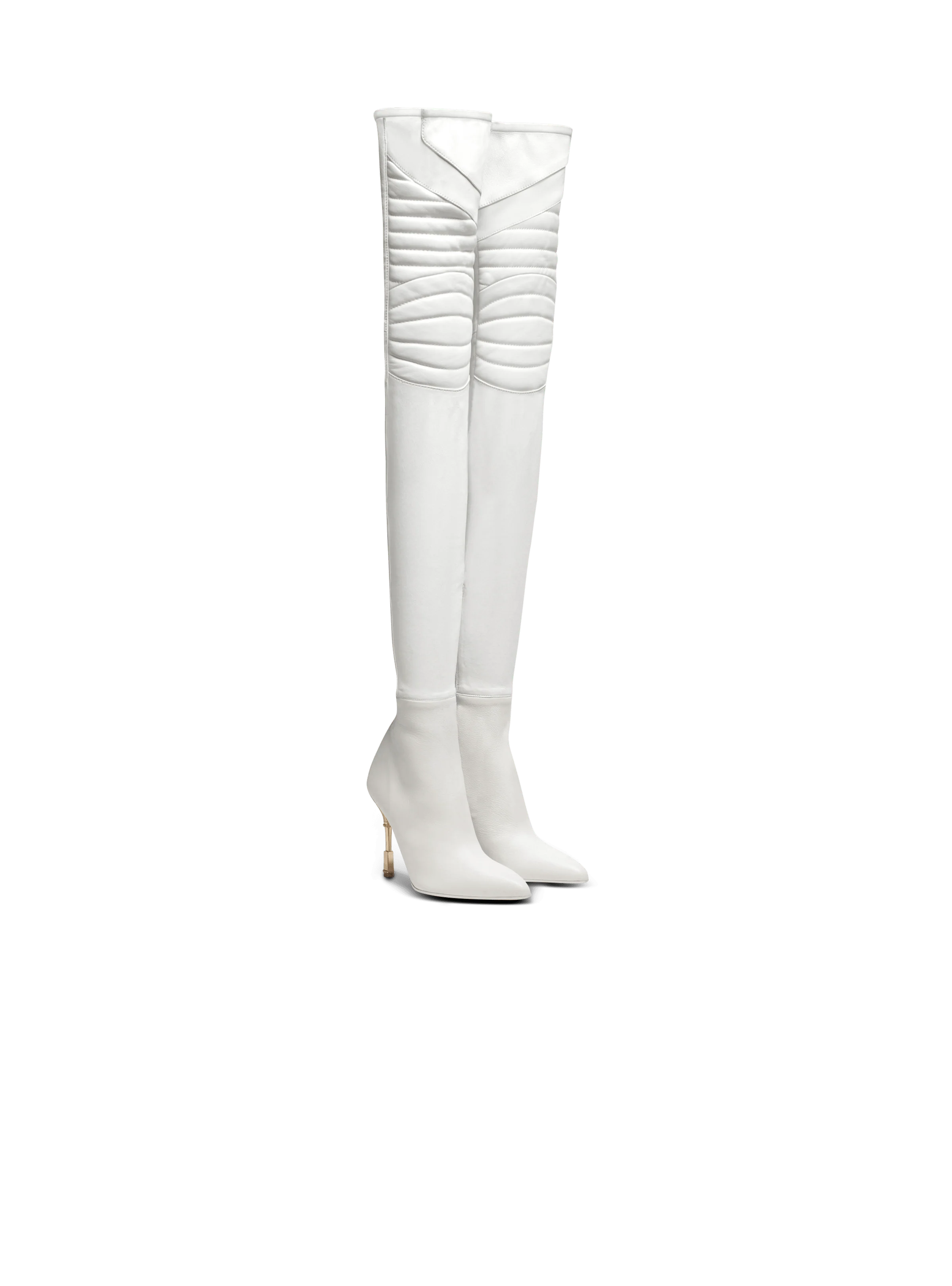 BALMAIN WOMEN'S OTK BOOT MONETA-BIKER LAMBSKIN NWT - Image 3
