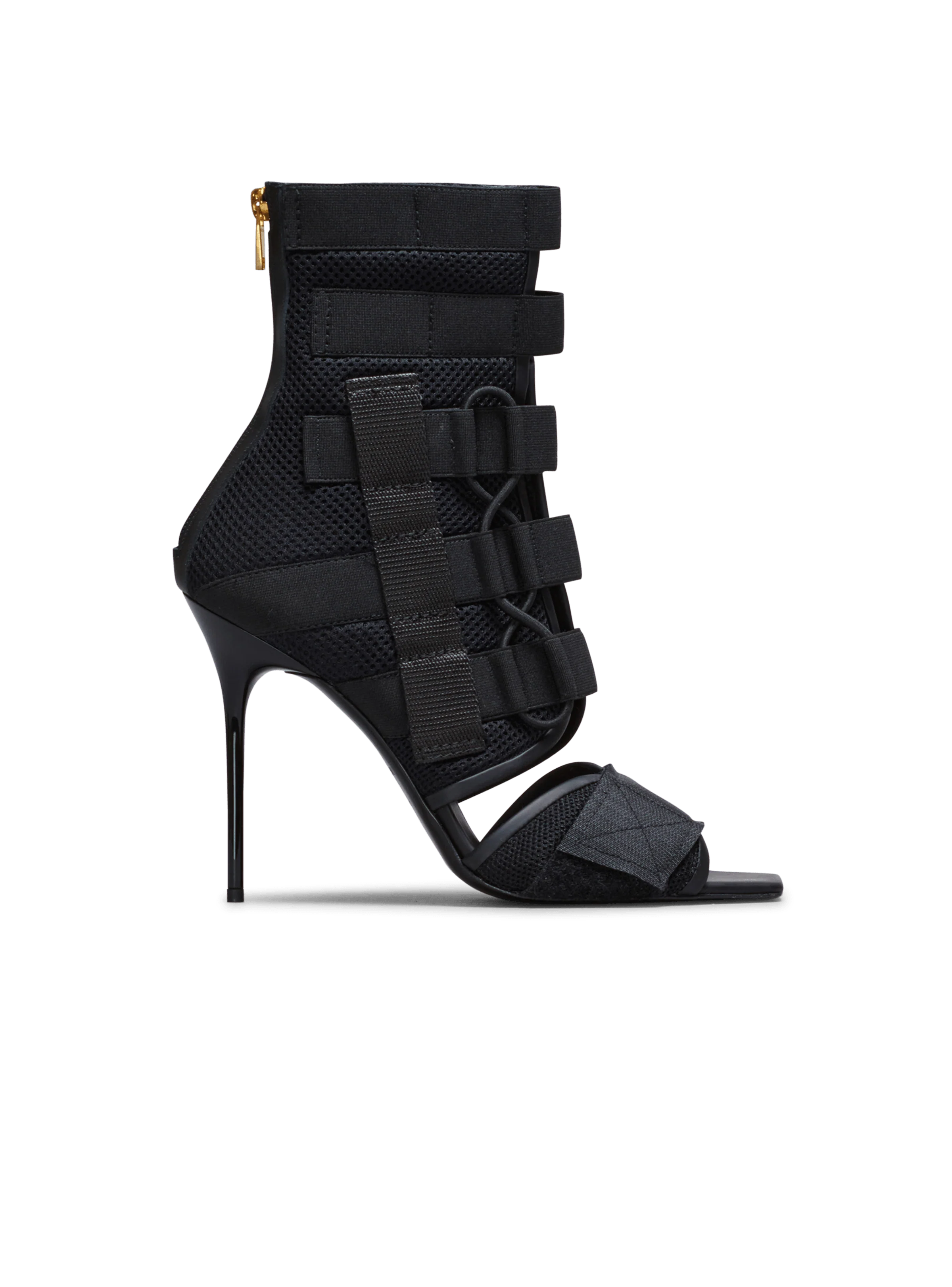 BALMAIN WOMEN'S SANDAL UMA-VELCRO&MESH NWT