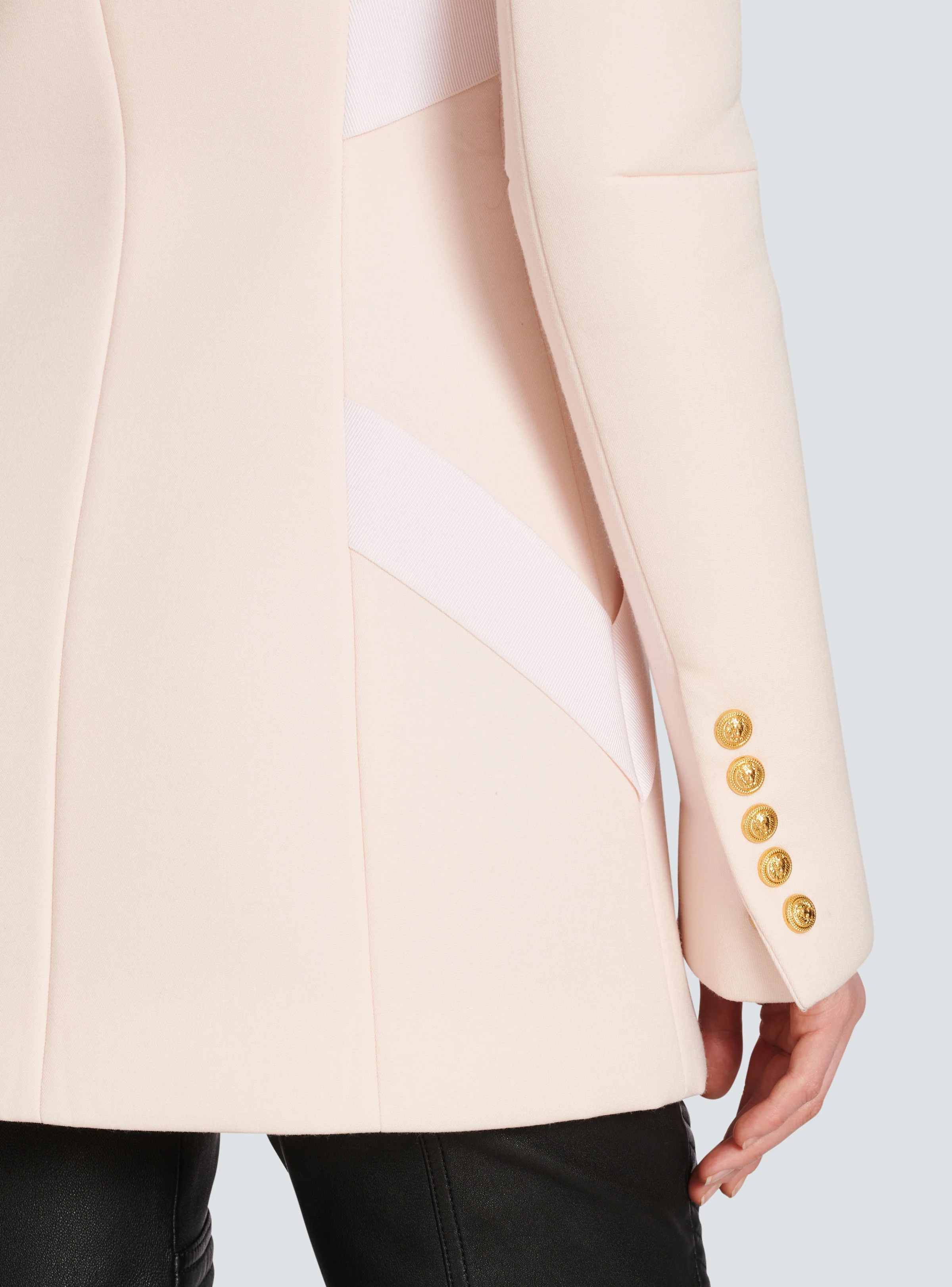 BALMAIN WOMEN'S SIDE TO SIDE STRAPPED GDP JACKET NWT - Image 5